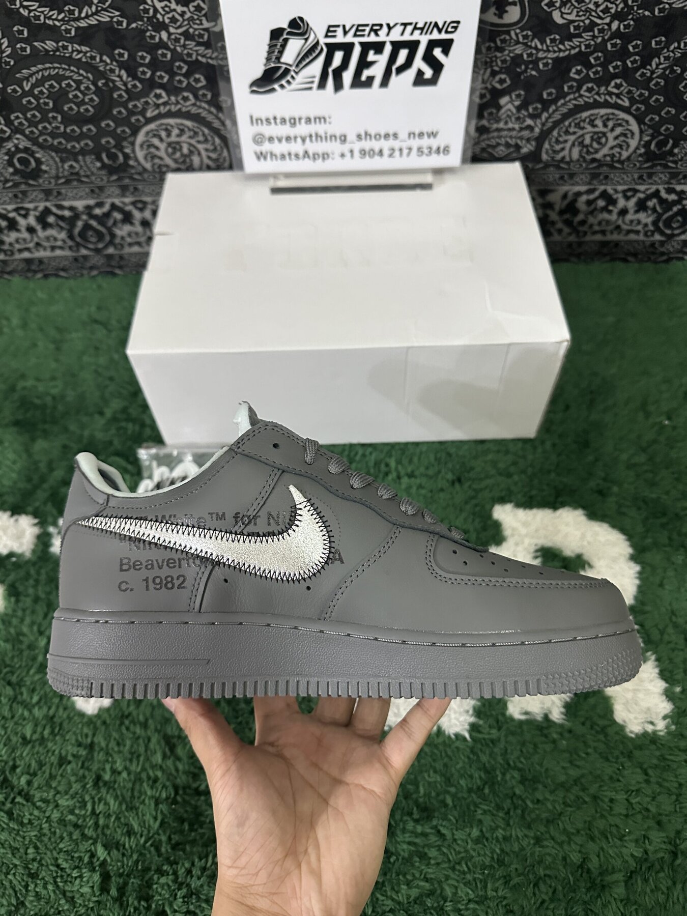 Off-White Air Force 1 Ghost Grey - Image 7