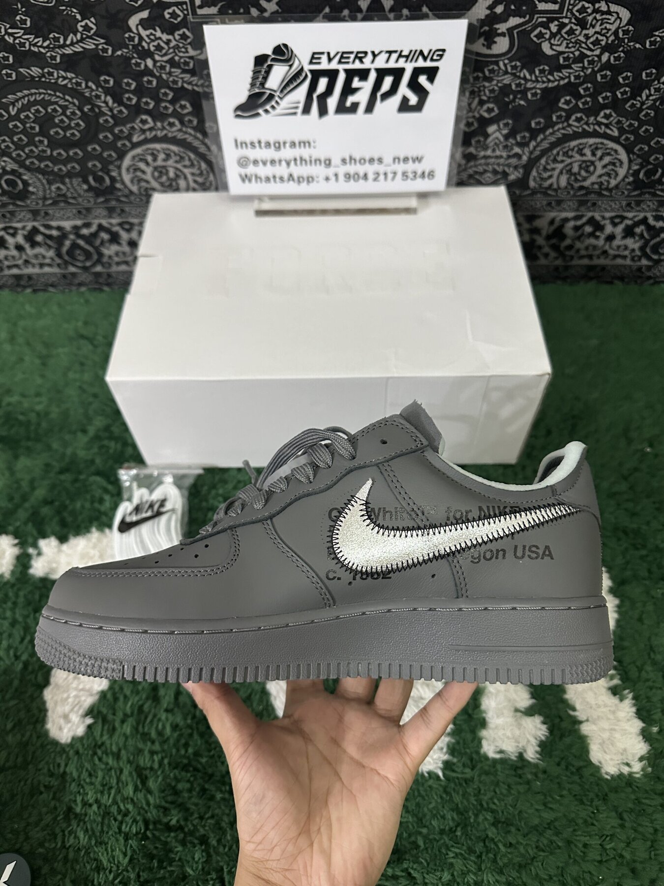 Off-White Air Force 1 Ghost Grey - Image 4
