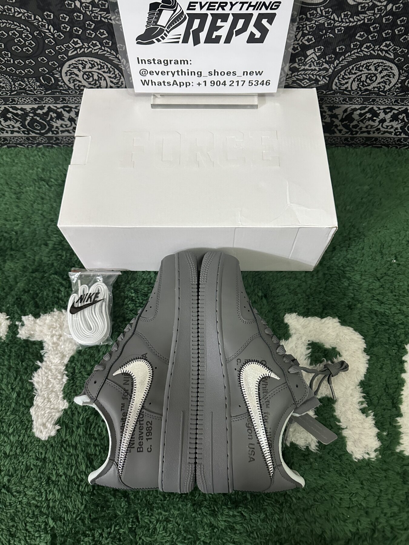 Off-White Air Force 1 Ghost Grey - Image 3