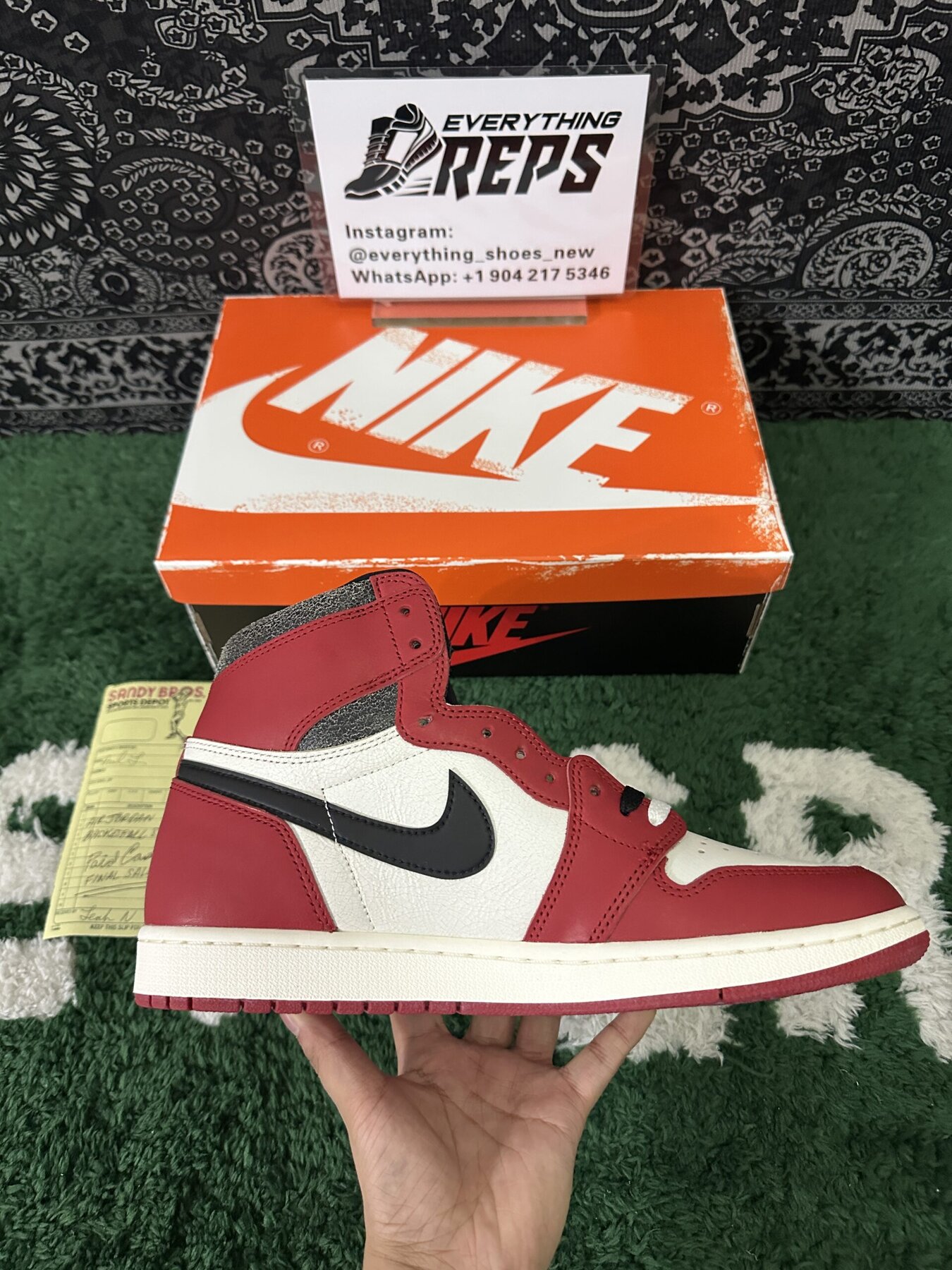 AJ1 High OG Chicago Lost and Found - Image 7