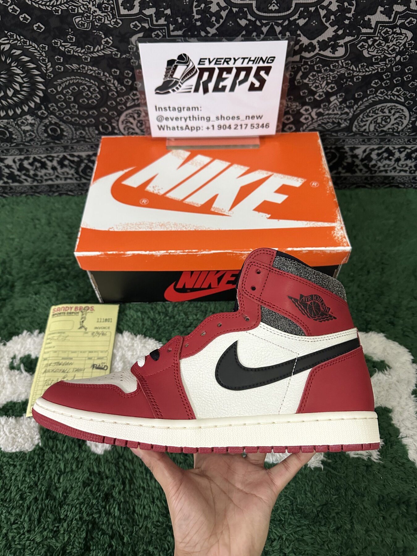 AJ1 High OG Chicago Lost and Found - Image 6