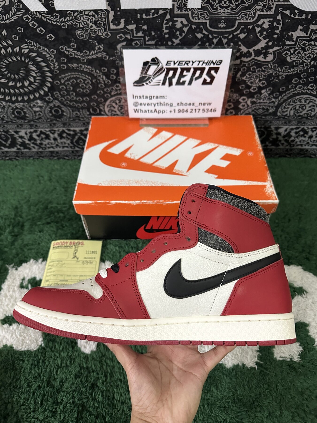 AJ1 High OG Chicago Lost and Found - Image 4