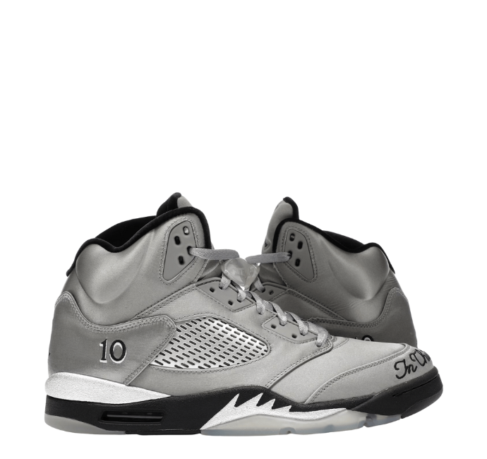 AJ5 "Wings" Medium Grey and Metallic Silver