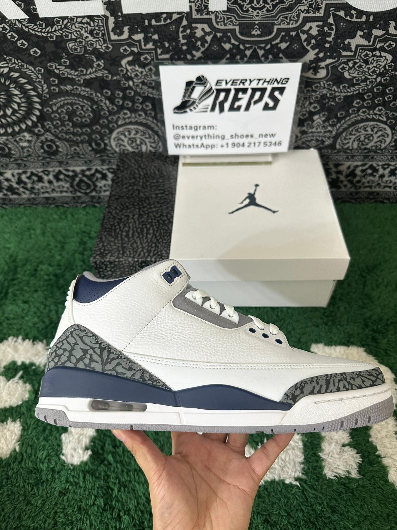 AJ3 Retro Midnight Navy - Image 3