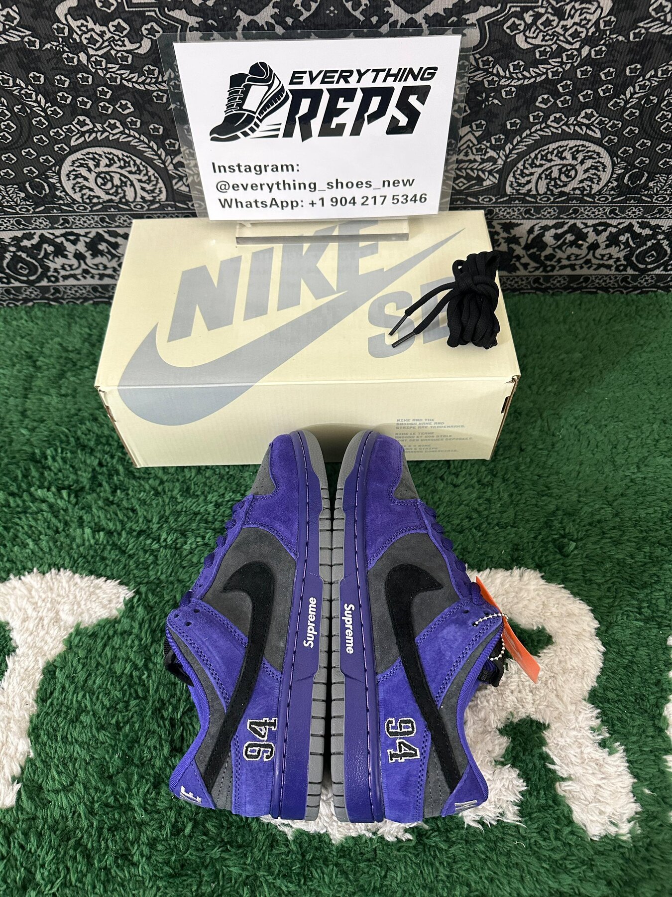 SB Dunk Low Supreme 94 Ink - Image 2