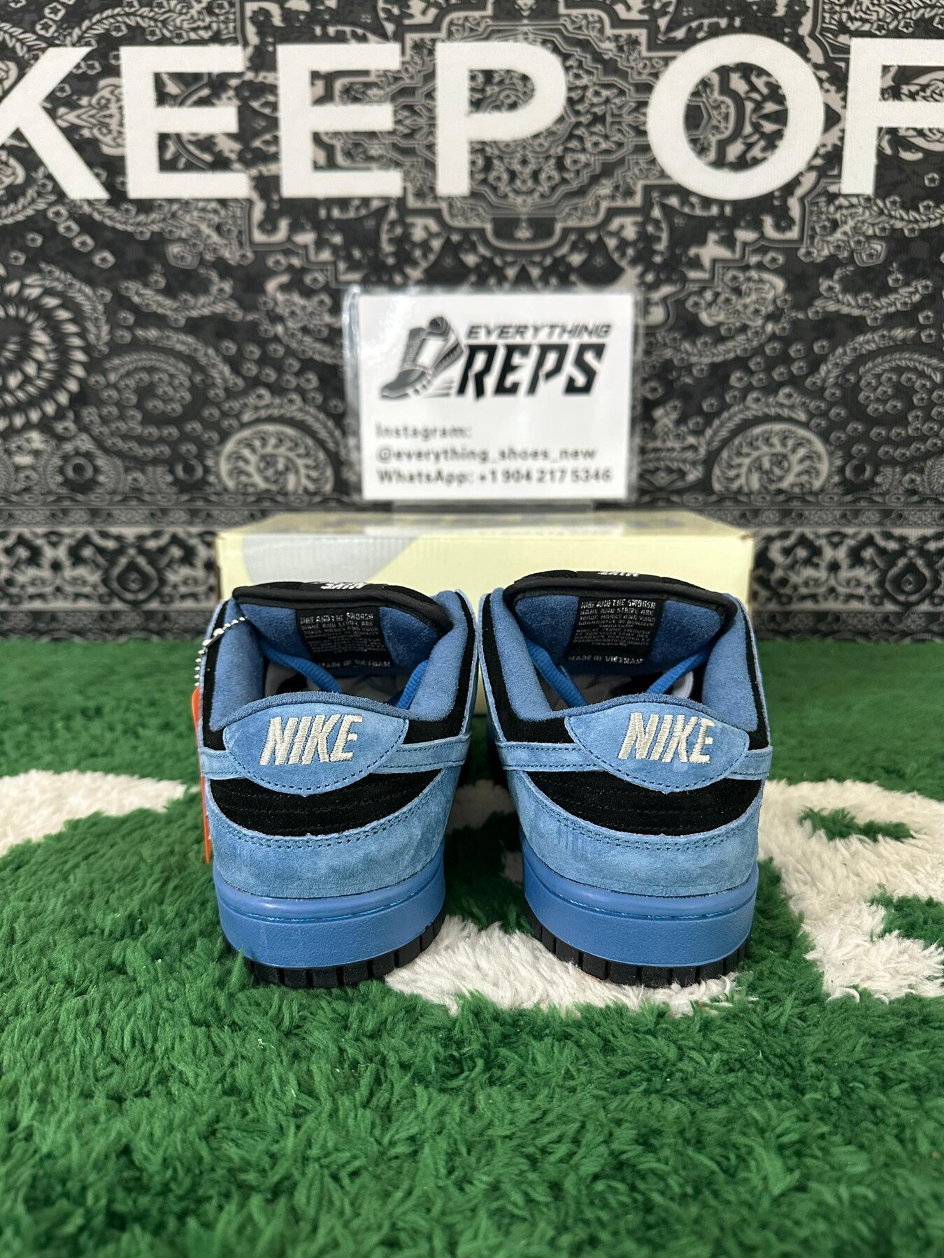 SB Dunk Low Supreme 94 Ocean Fog - Image 8