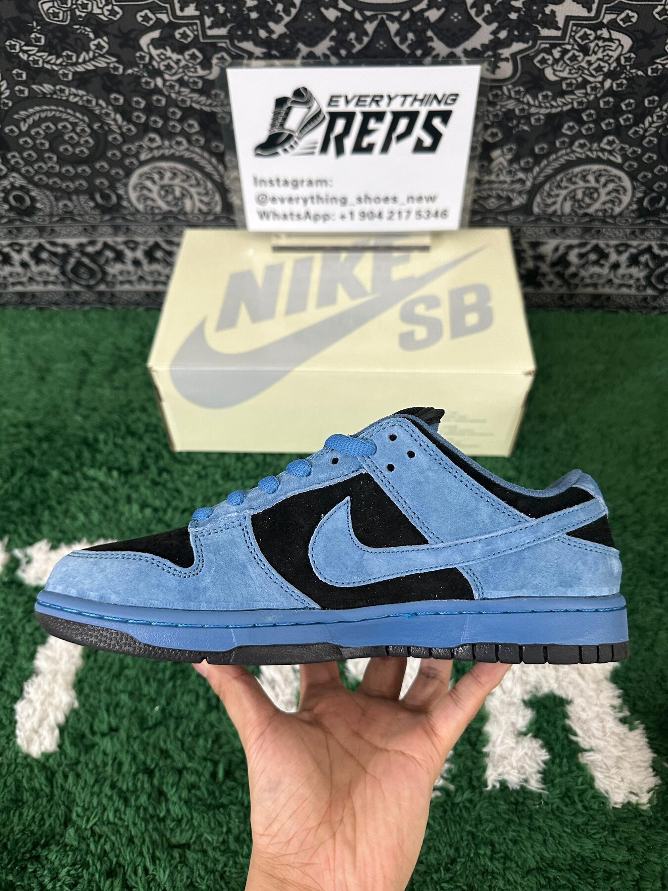 SB Dunk Low Supreme 94 Ocean Fog - Image 4