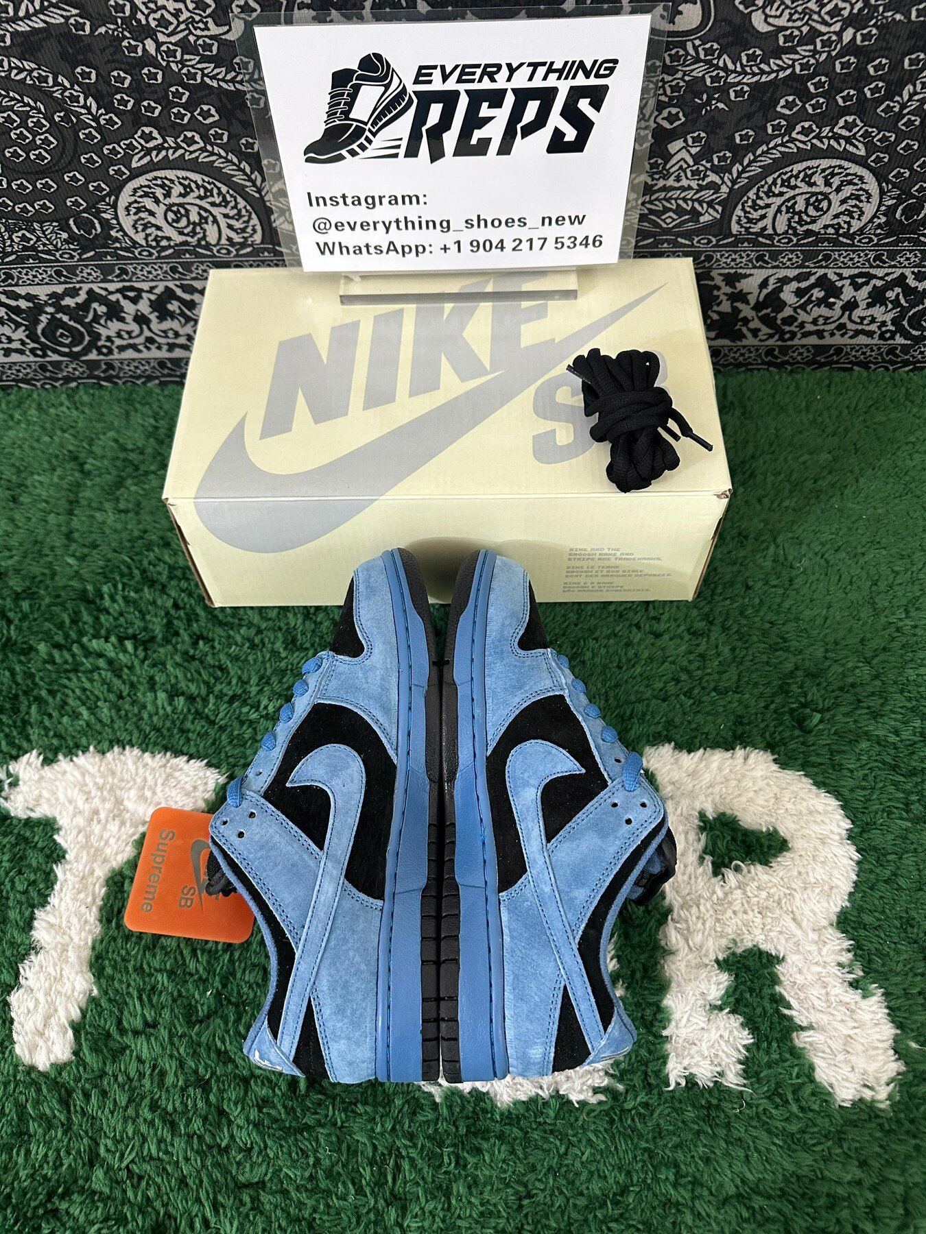 SB Dunk Low Supreme 94 Ocean Fog - Image 3