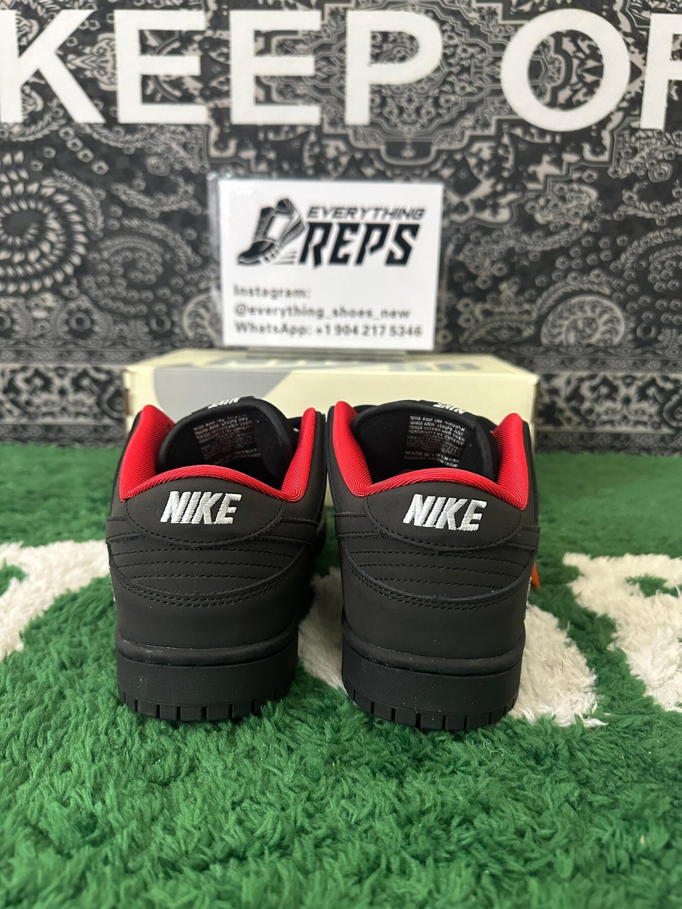 SB Dunk Low Supreme 94 Black - Image 4