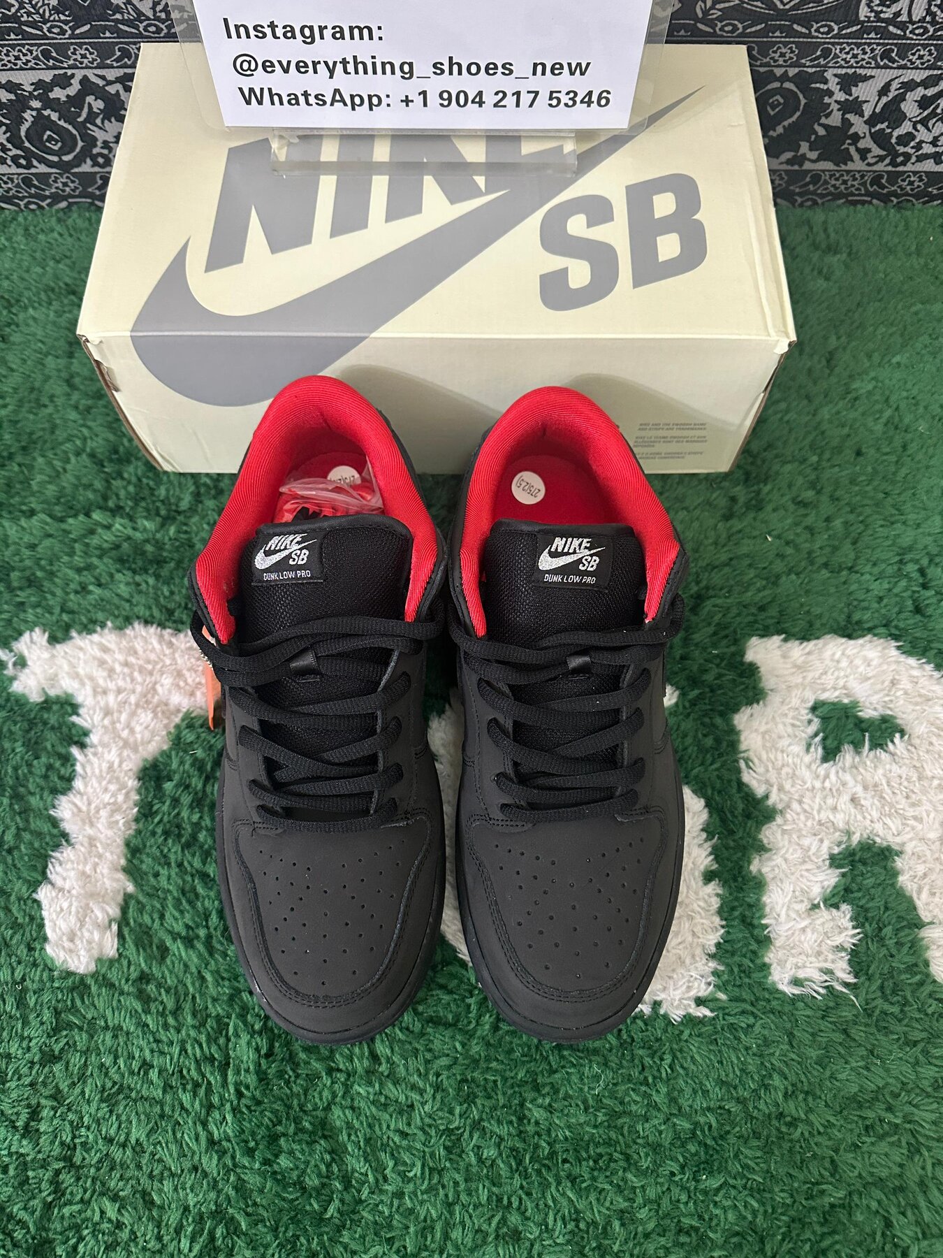 SB Dunk Low Supreme 94 Black - Image 3