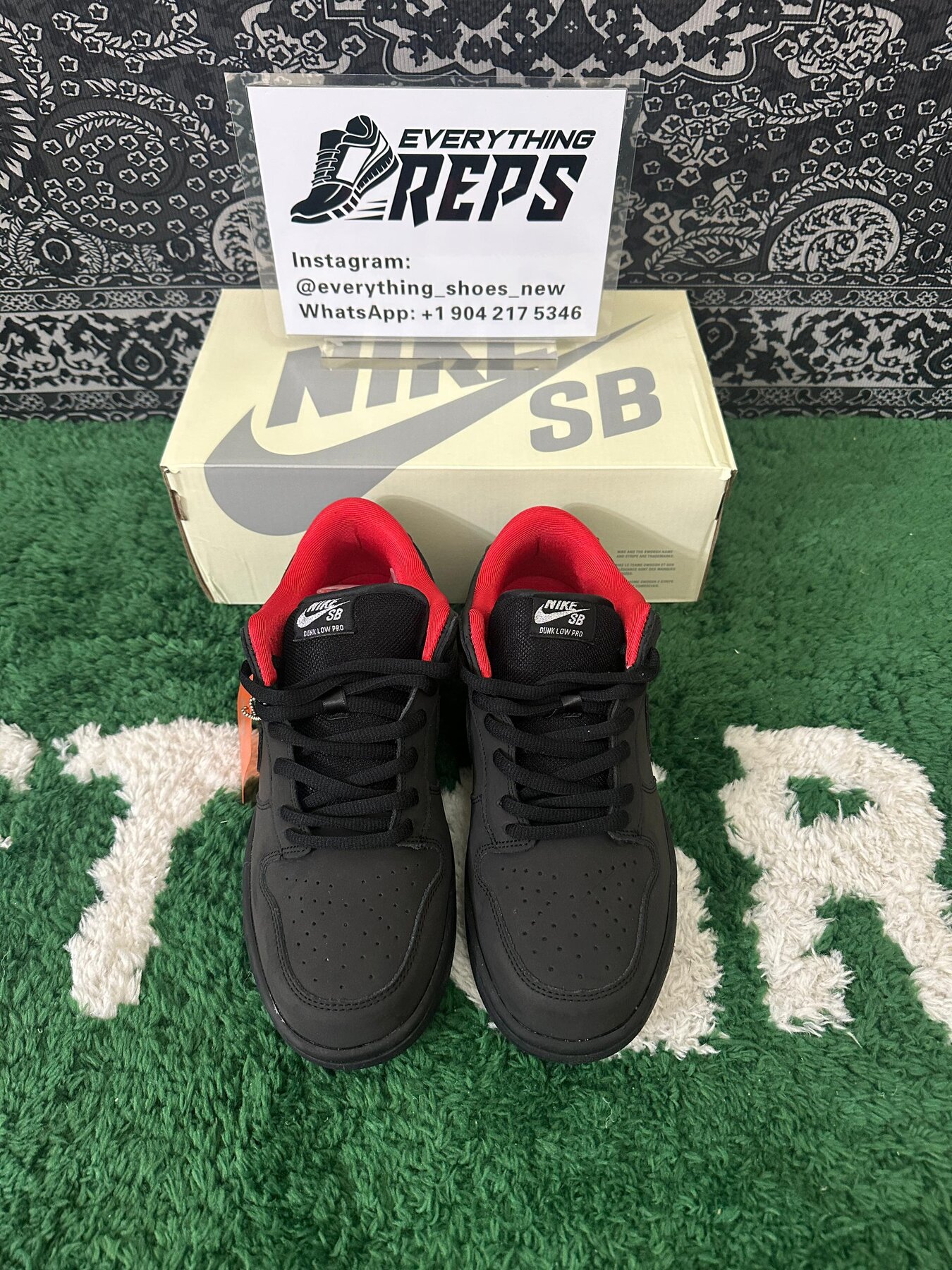 SB Dunk Low Supreme 94 Black - Image 2