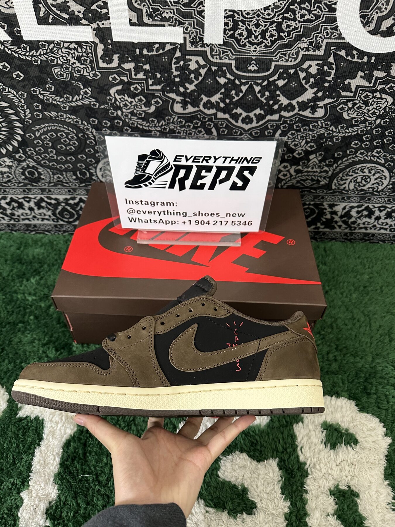 TS X AJ1 Low Mocha - Image 7