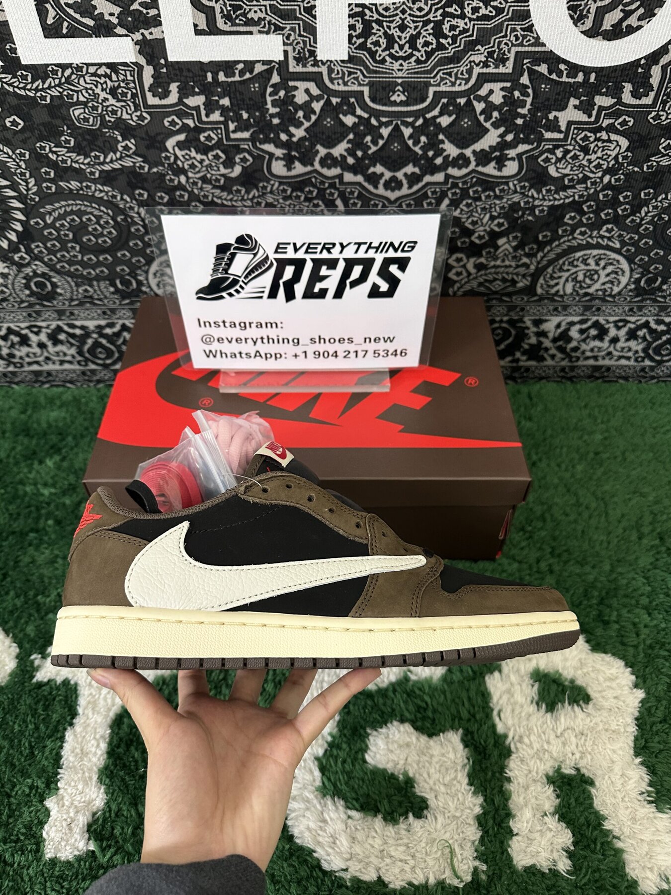 TS X AJ1 Low Mocha - Image 6
