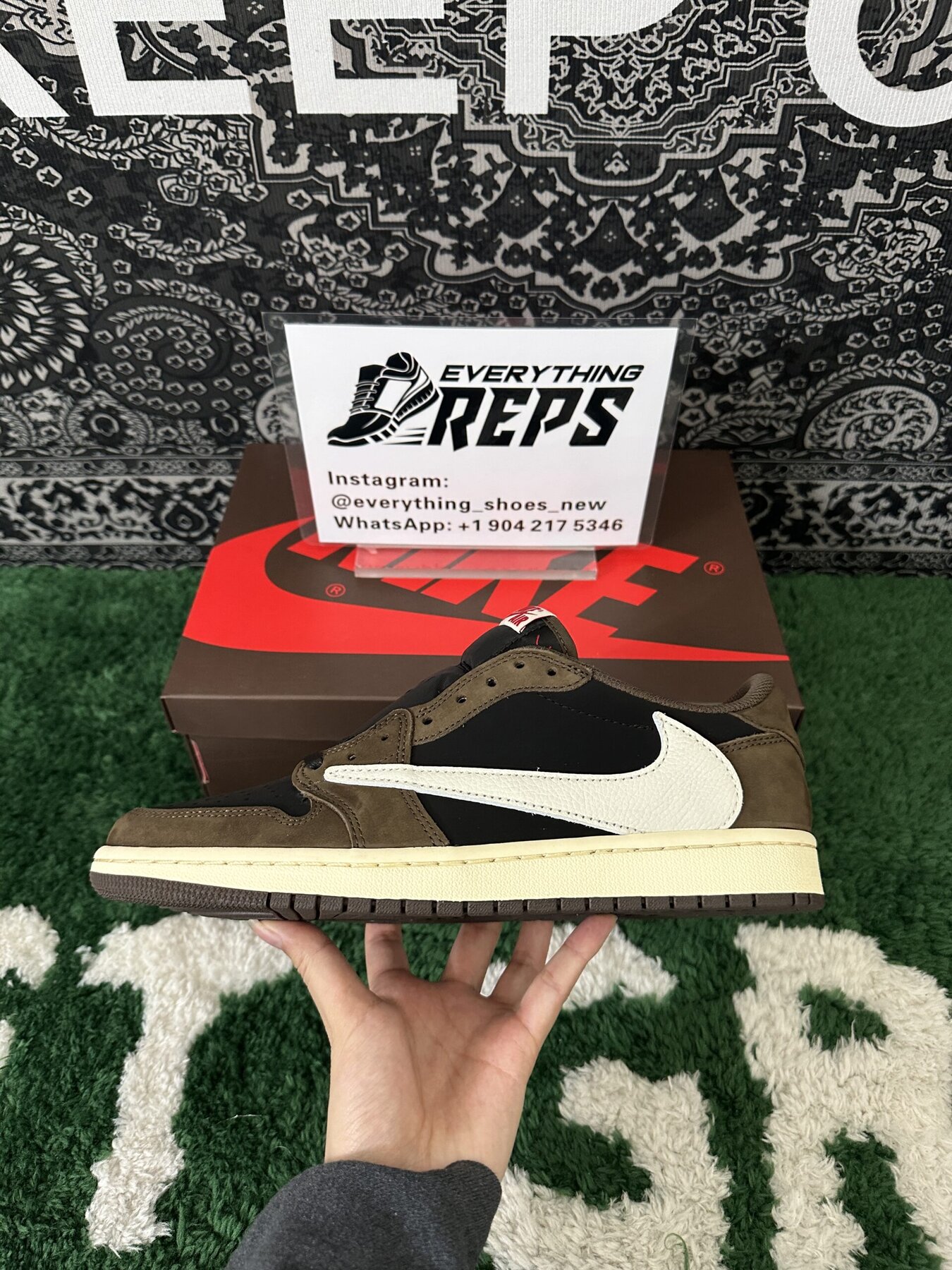 TS X AJ1 Low Mocha - Image 5