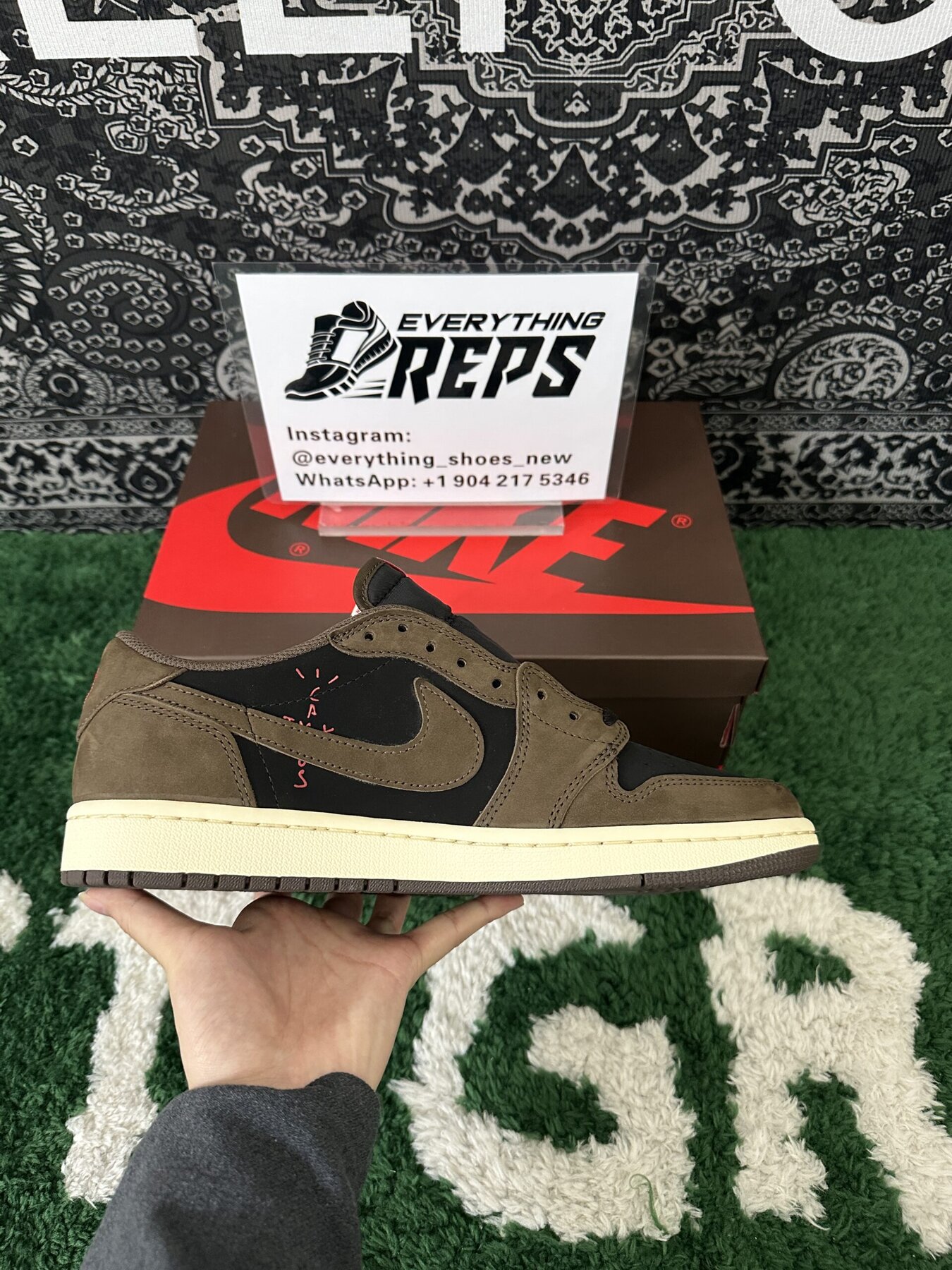 TS X AJ1 Low Mocha - Image 4
