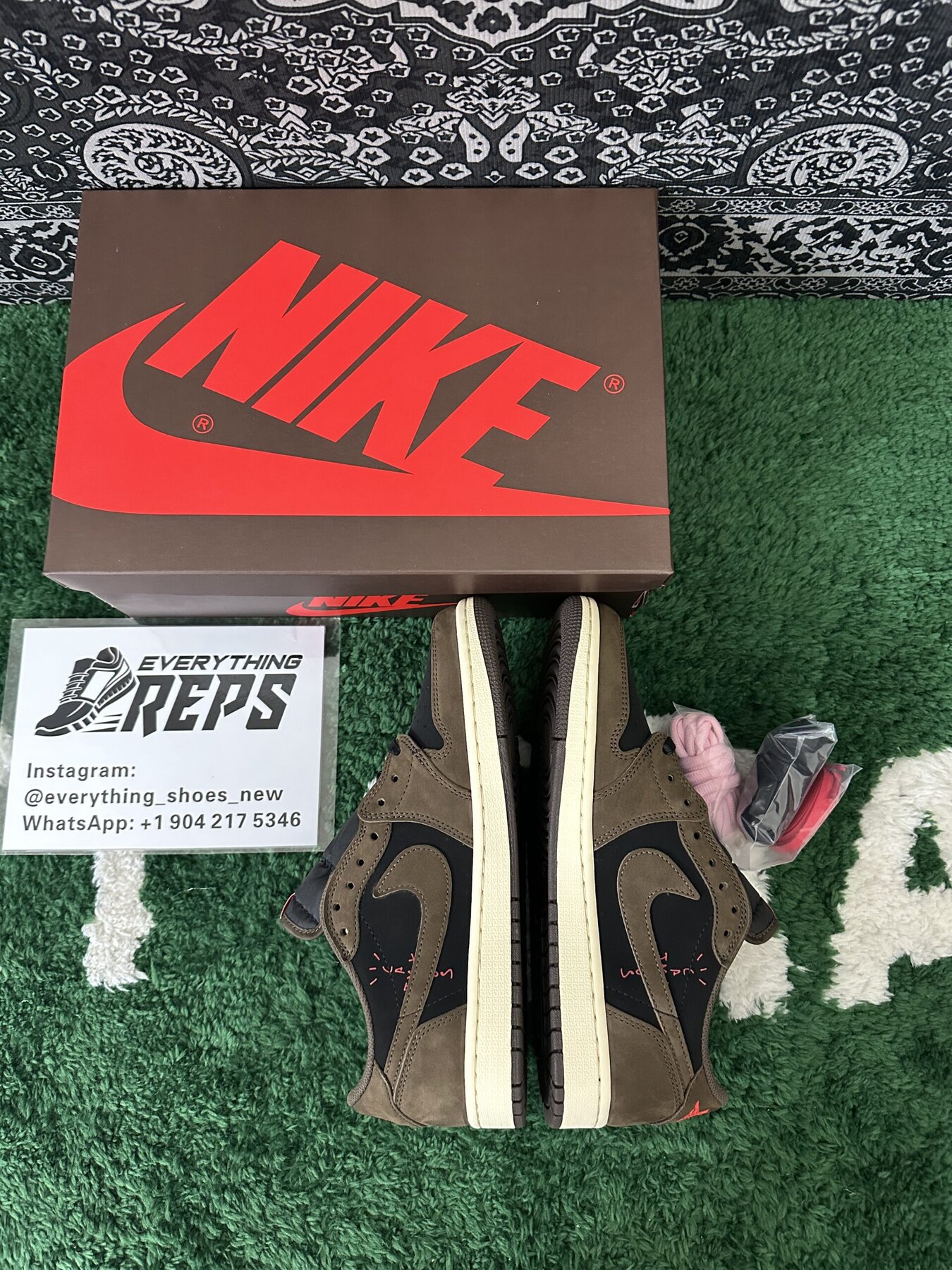 TS X AJ1 Low Mocha - Image 3