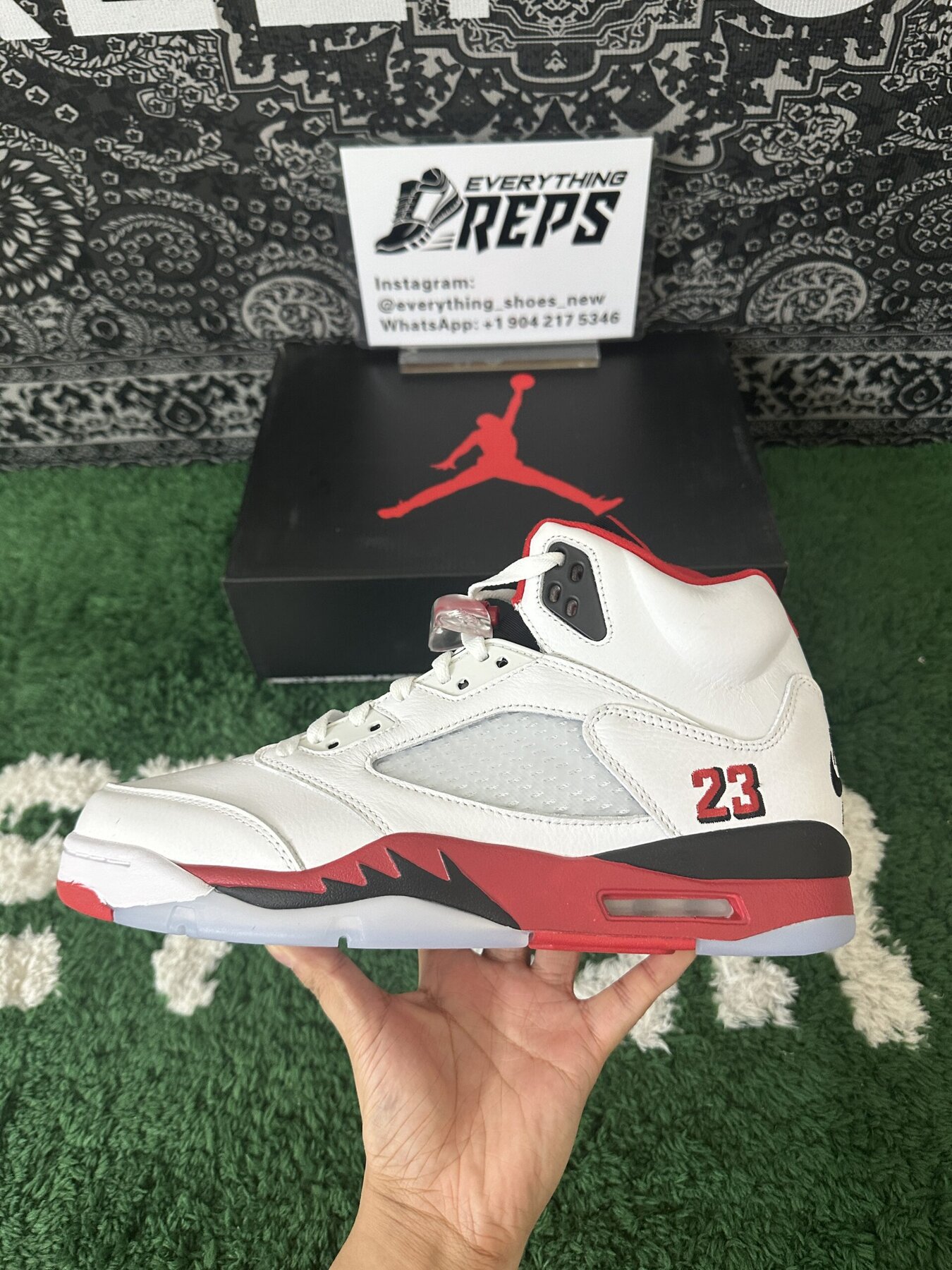 AJ5 “Fire Red Black Tongue” - Image 6