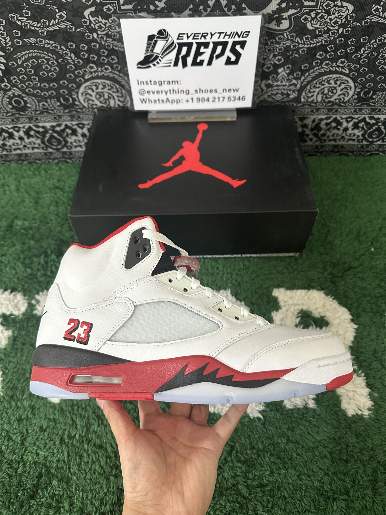 AJ5 “Fire Red Black Tongue” - Image 5
