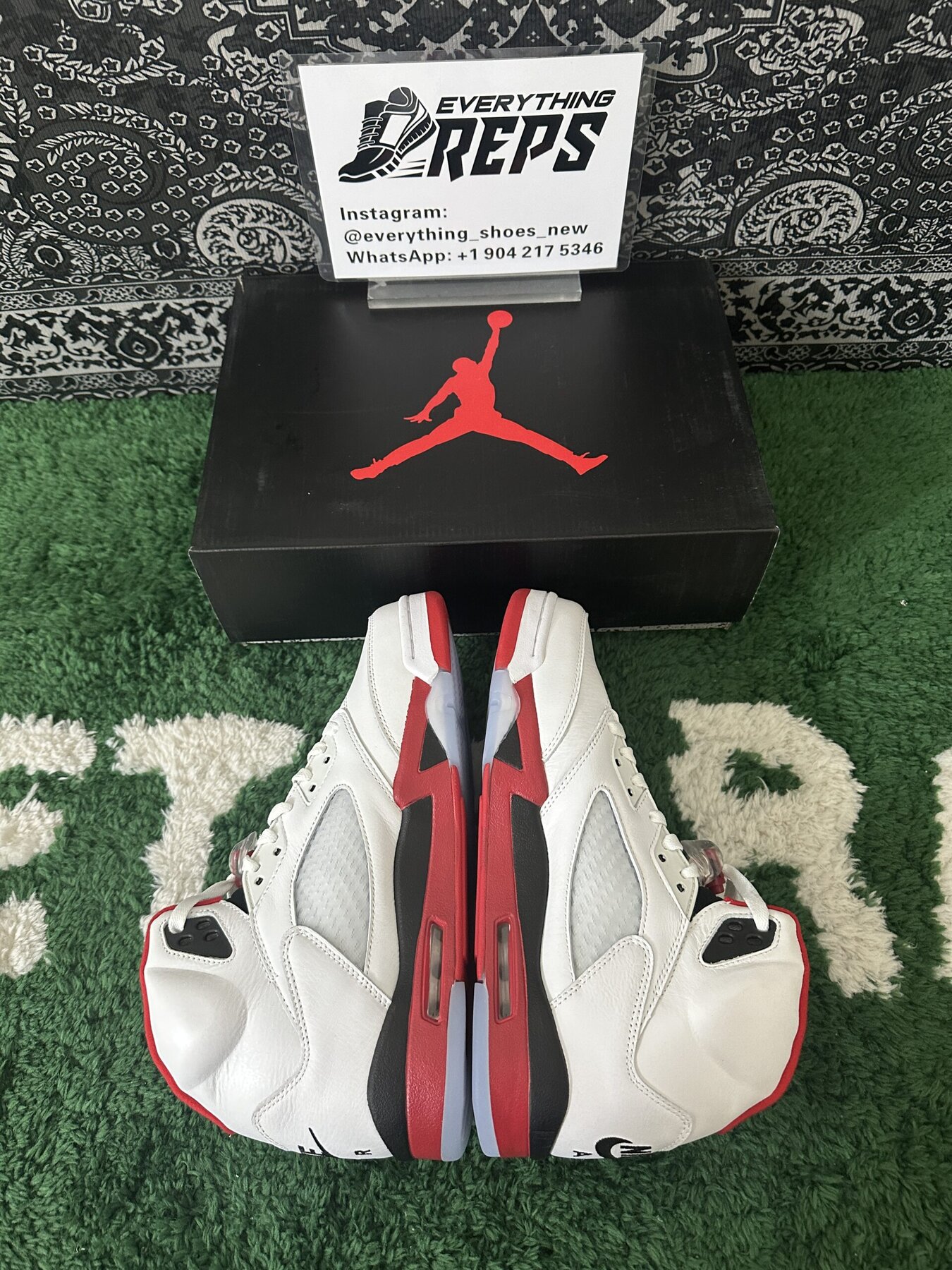 AJ5 “Fire Red Black Tongue” - Image 3
