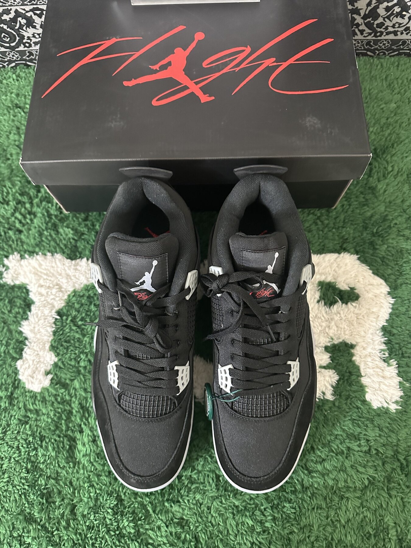 AJ4 Black Canvas - Image 3