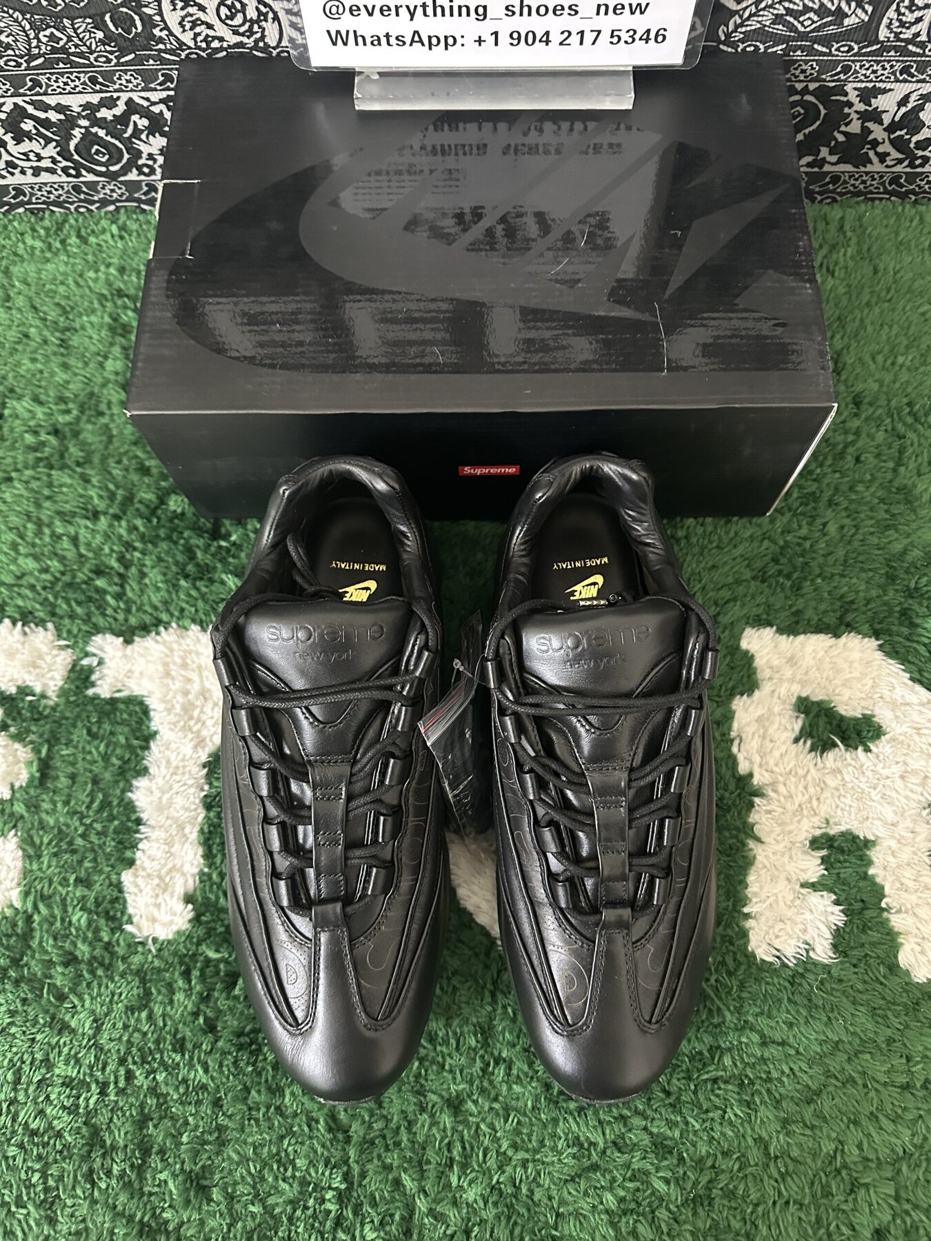 Air Max 95 Lux Supreme Triple Black - Image 2
