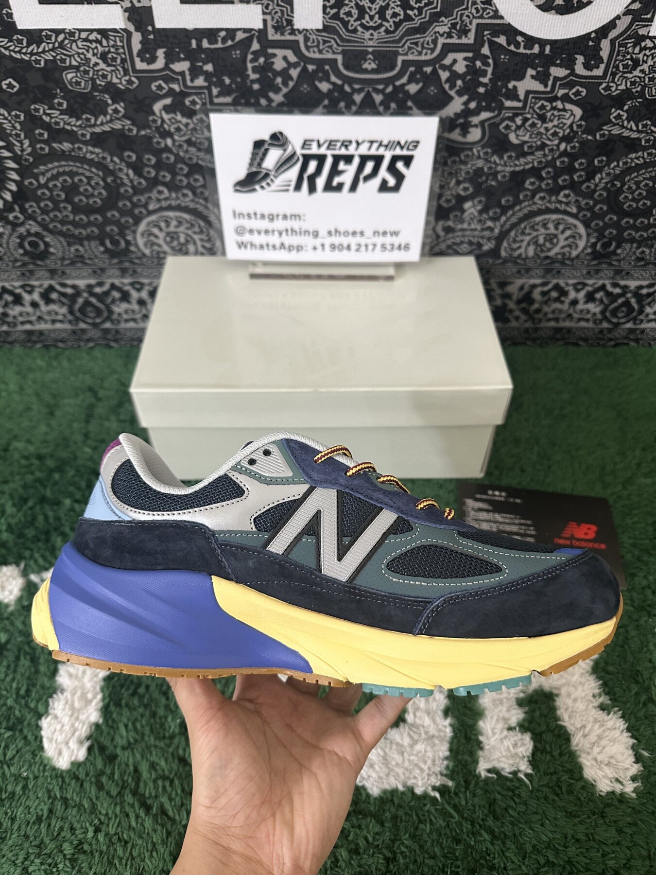 New Balance 990v6 MiUSA Action Bronson Lapis Lazuli - Image 2