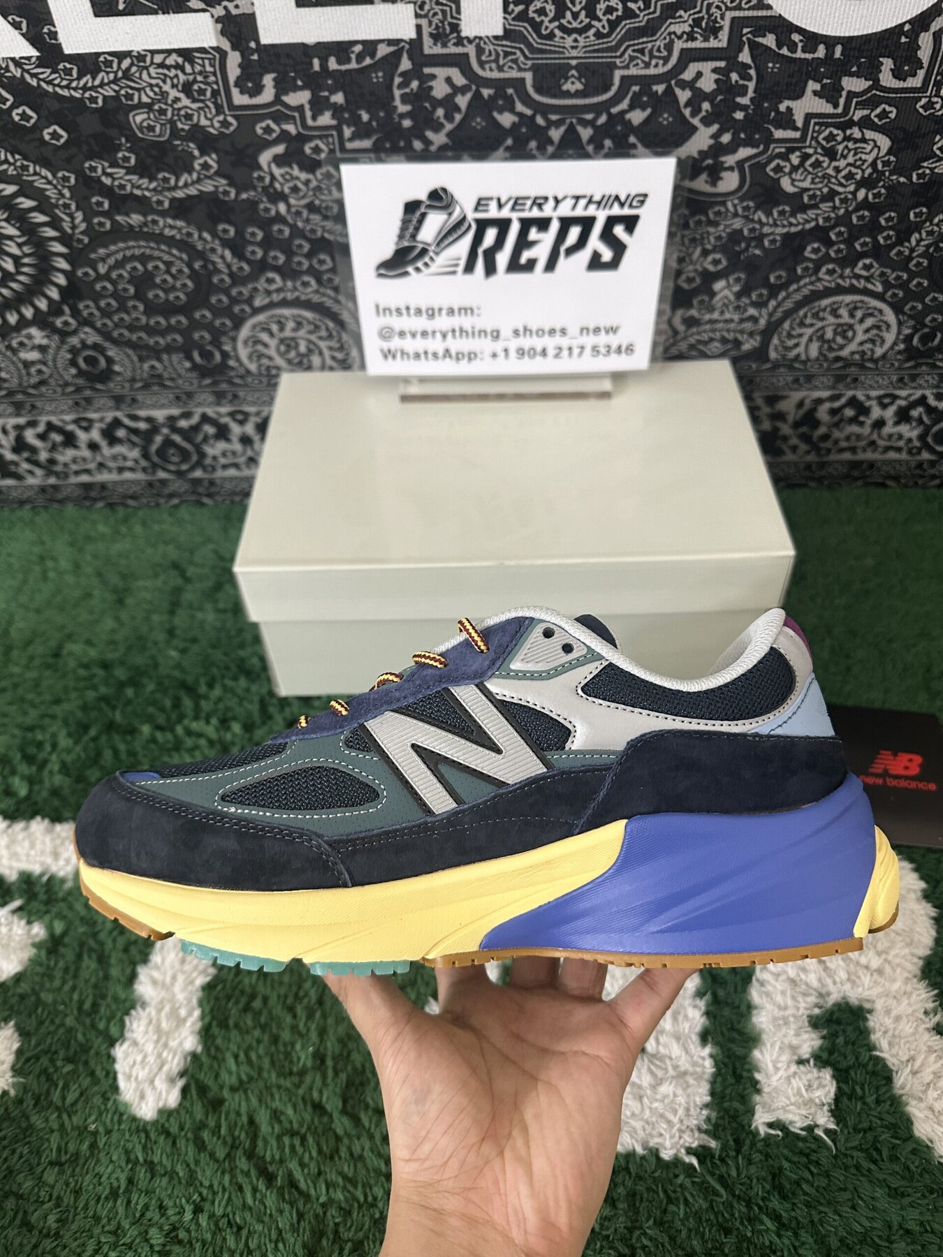 New Balance 990v6 MiUSA Action Bronson Lapis Lazuli - Image 6