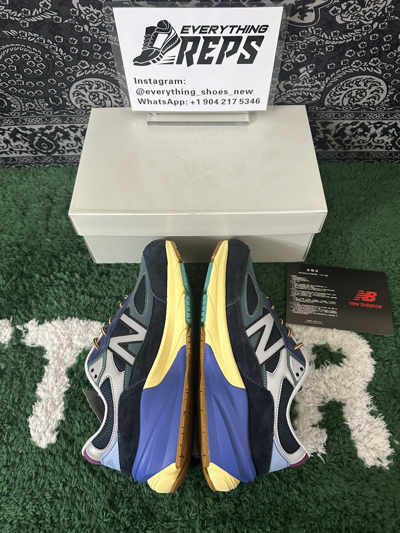 New Balance 990v6 MiUSA Action Bronson Lapis Lazuli - Image 5