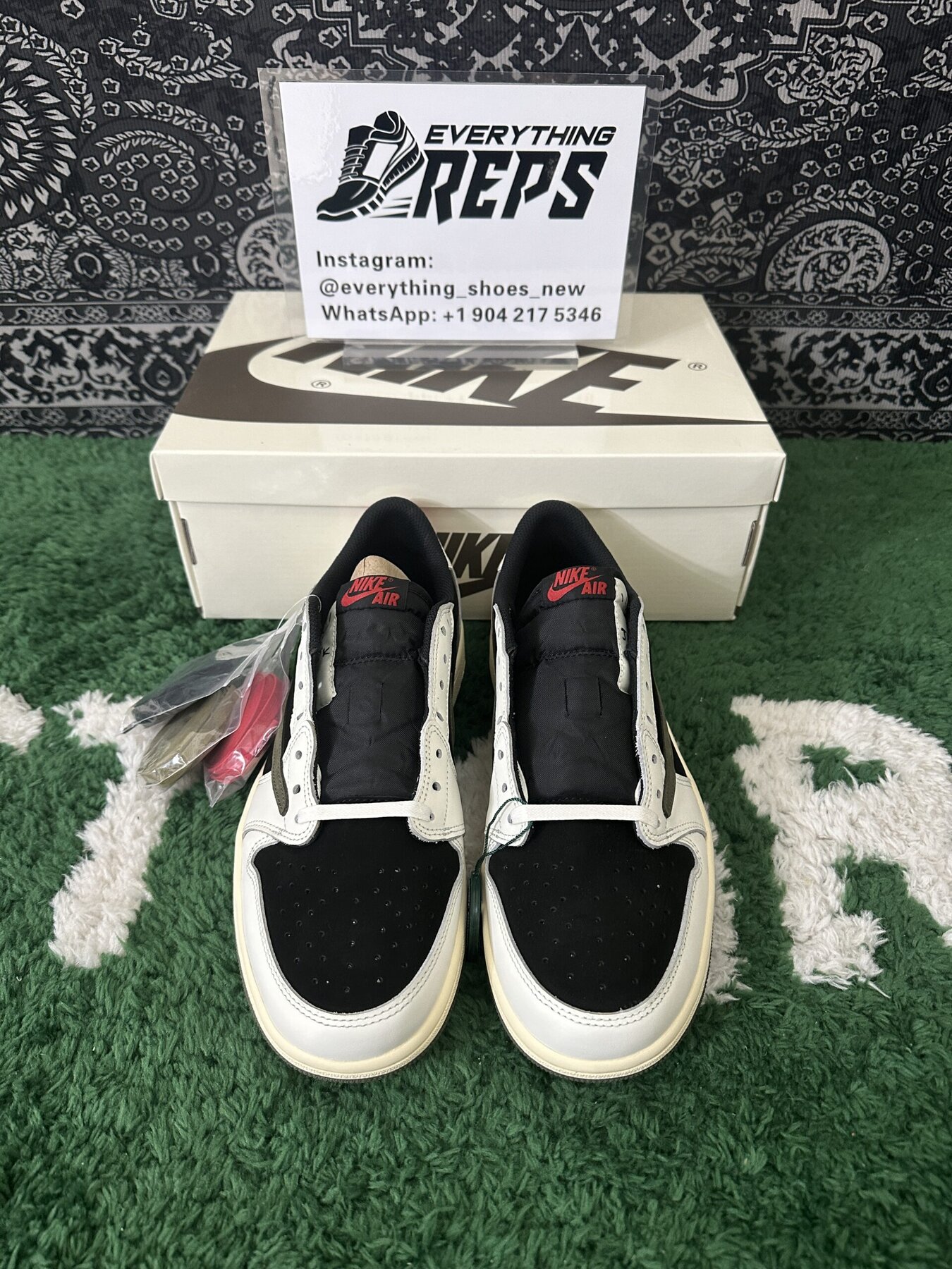 TS x AJ1 Low OG “Olive” - Image 10