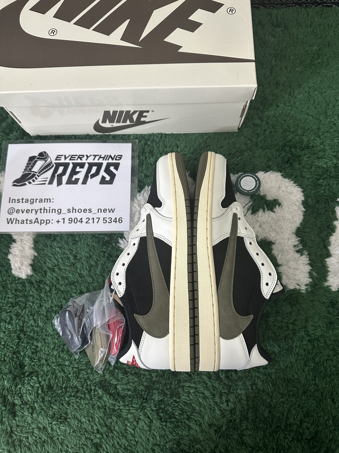 TS x AJ1 Low OG “Olive” - Image 3