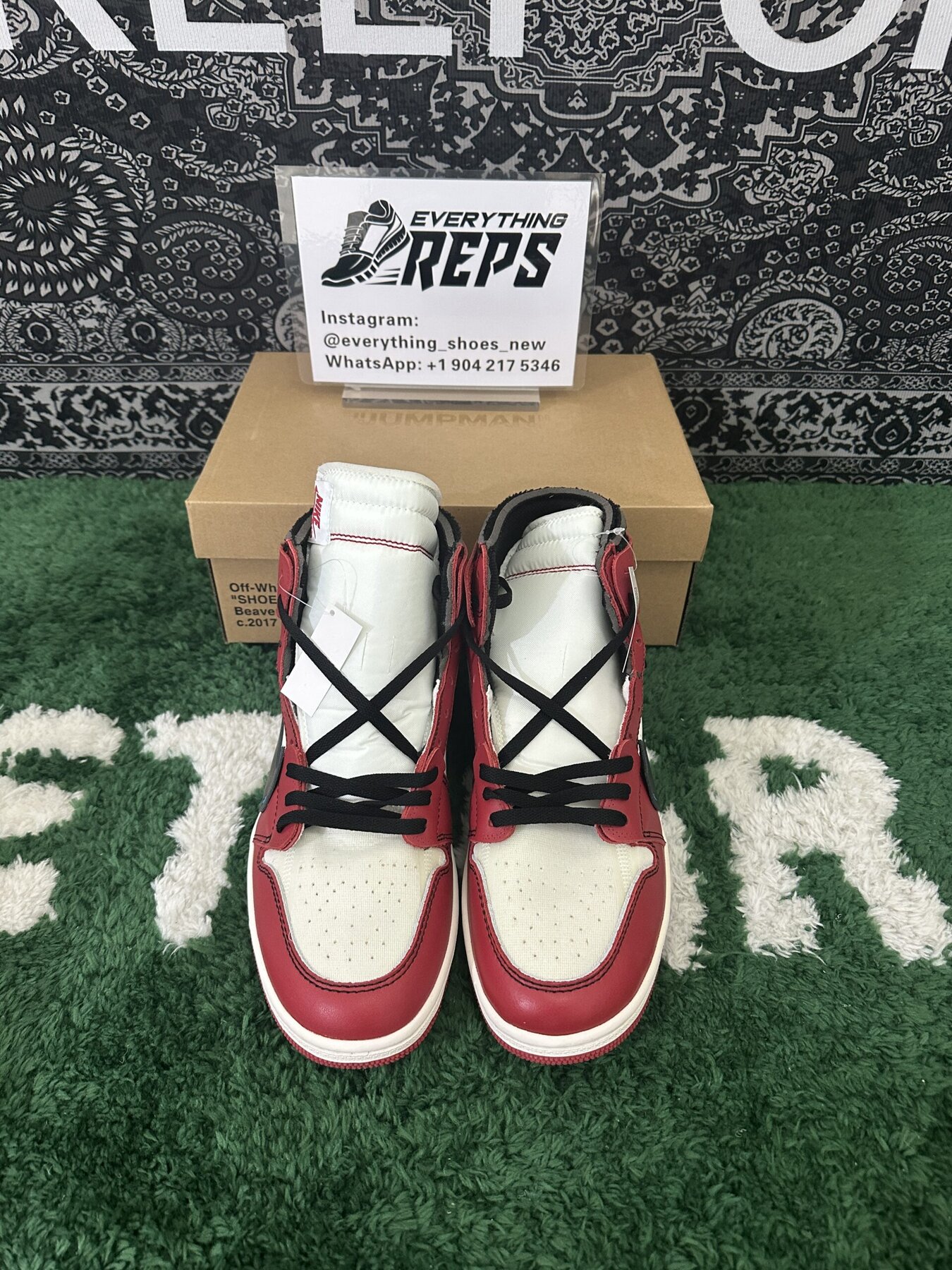 Off White x AJ1 Chicago Red - Image 10