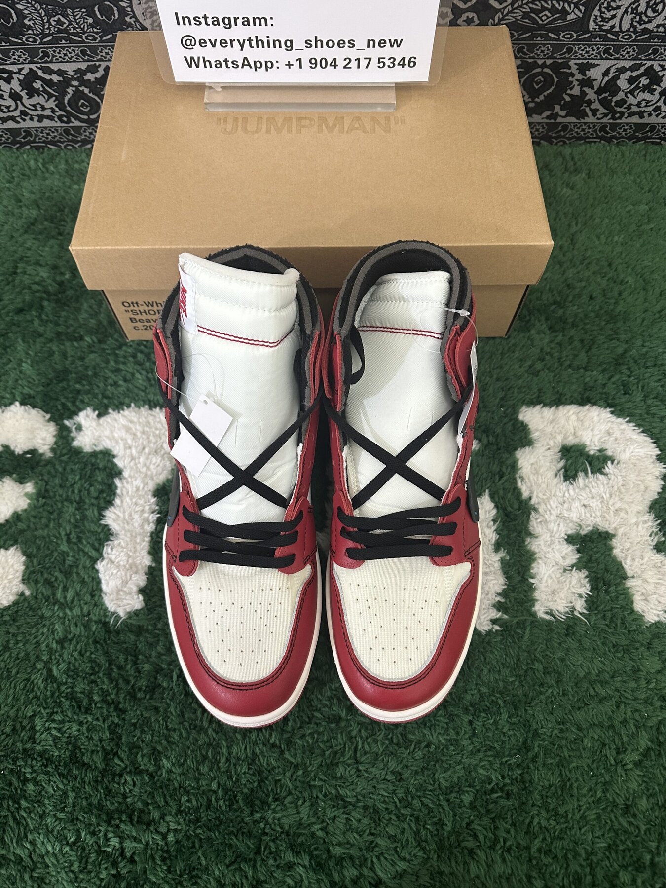 Off White x AJ1 Chicago Red - Image 9