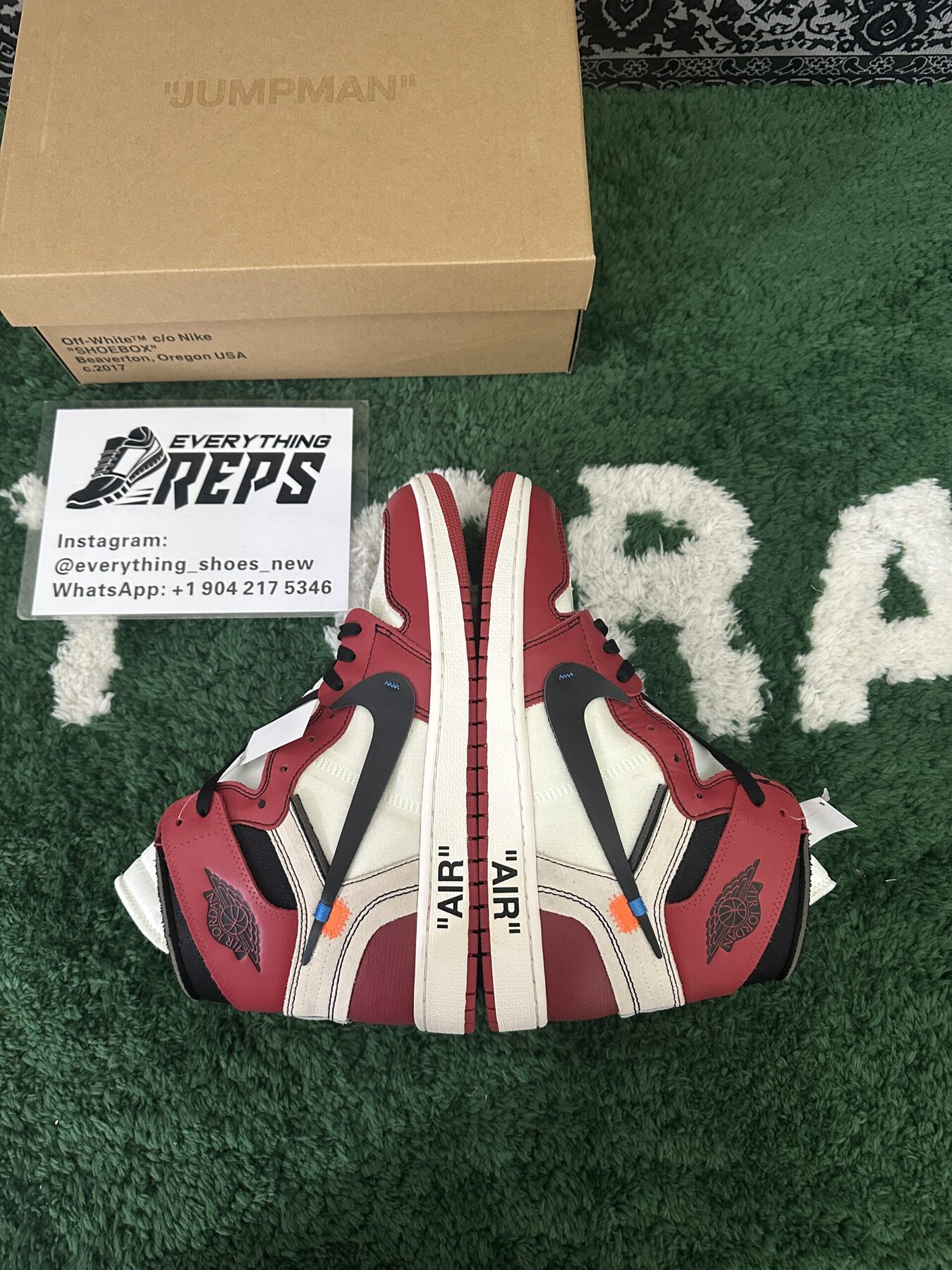 Off White x AJ1 Chicago Red - Image 2