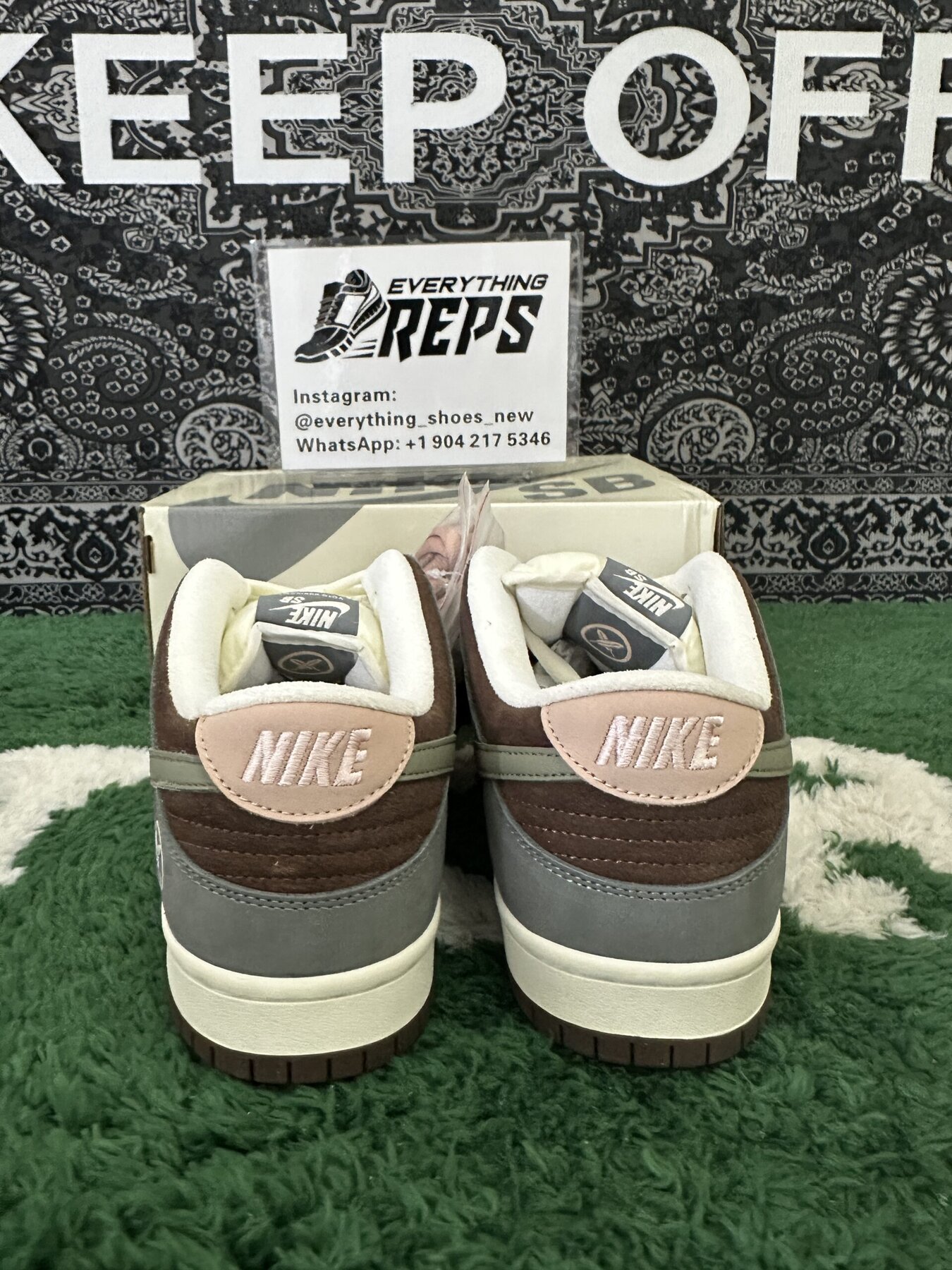 SB Dunk Low x Yuto Horigome Gray White - Image 4