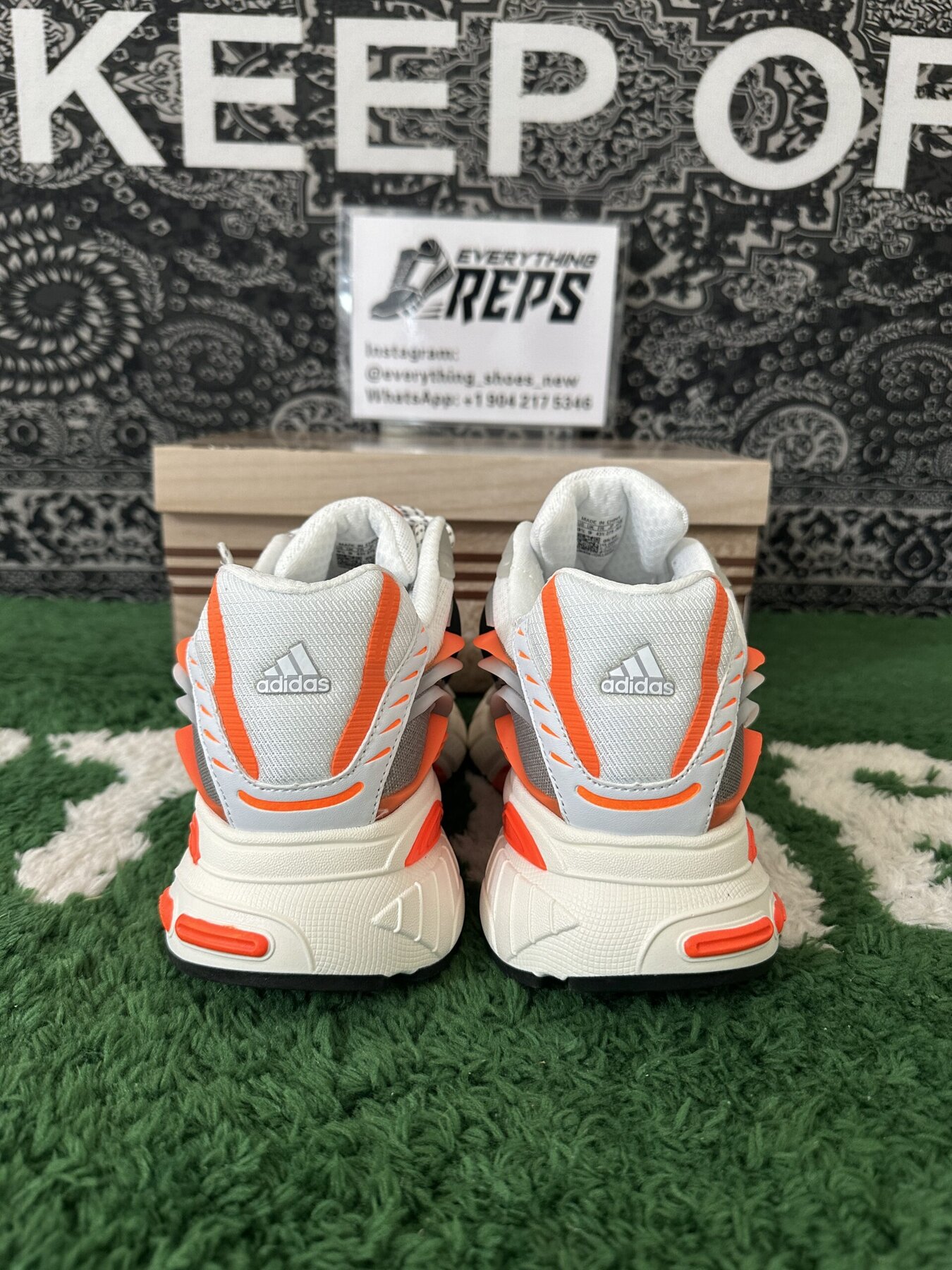 adidas Adistar Jellyfish Pharrell Williams Focus Olive Orange - Image 2