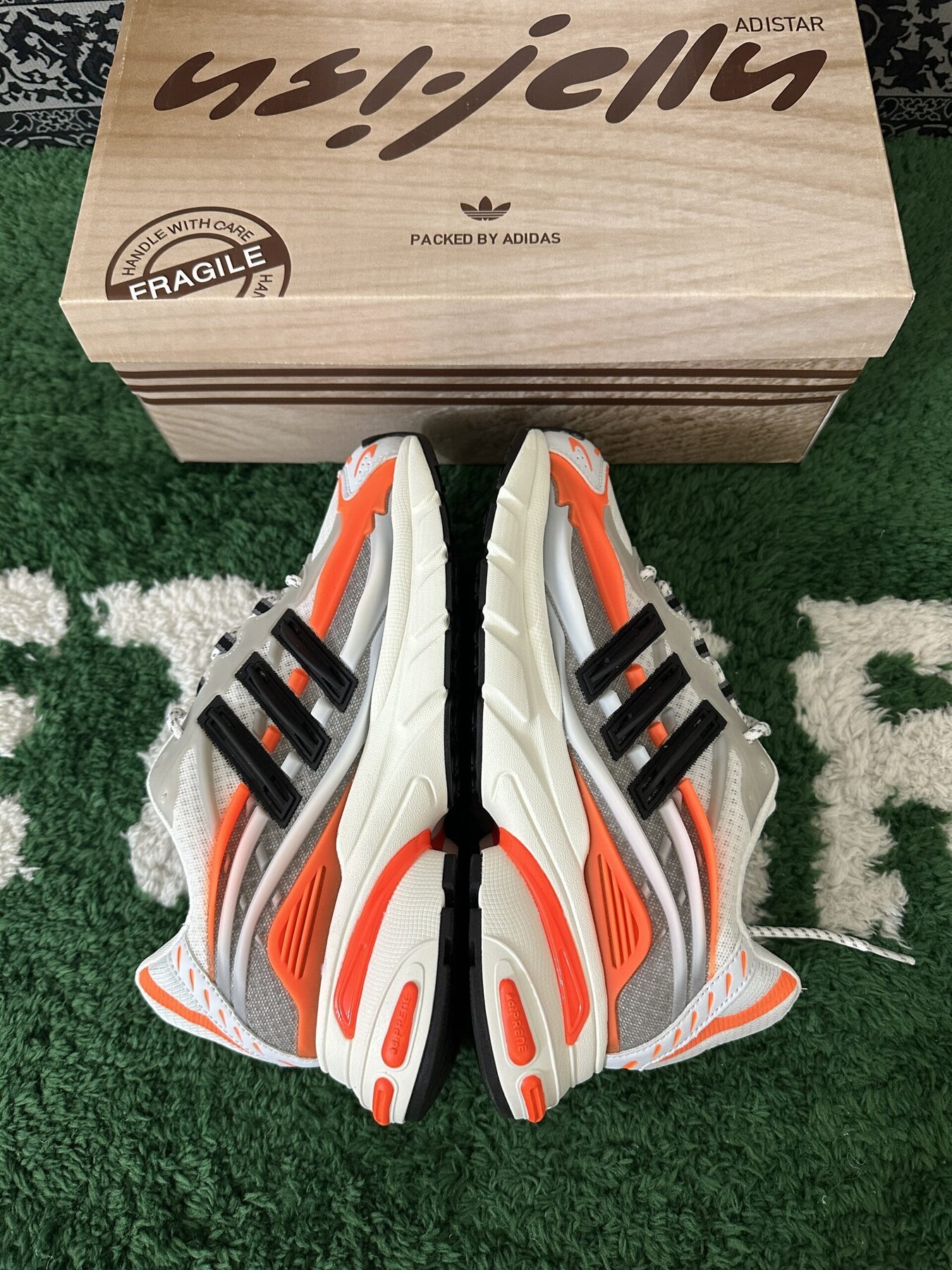 adidas Adistar Jellyfish Pharrell Williams Focus Olive Orange - Image 5
