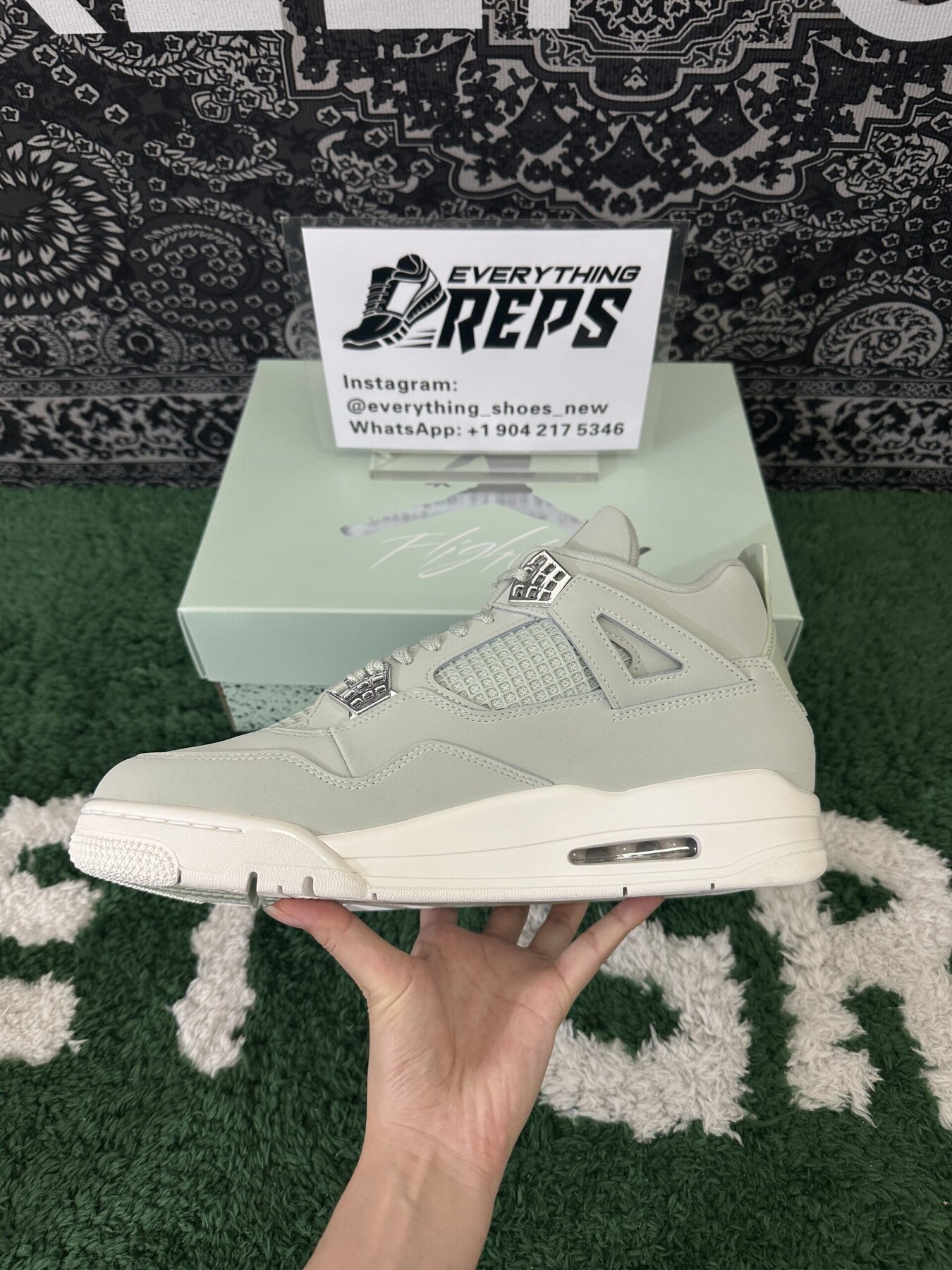AJ4 Retro Seafoam Sail - Image 7