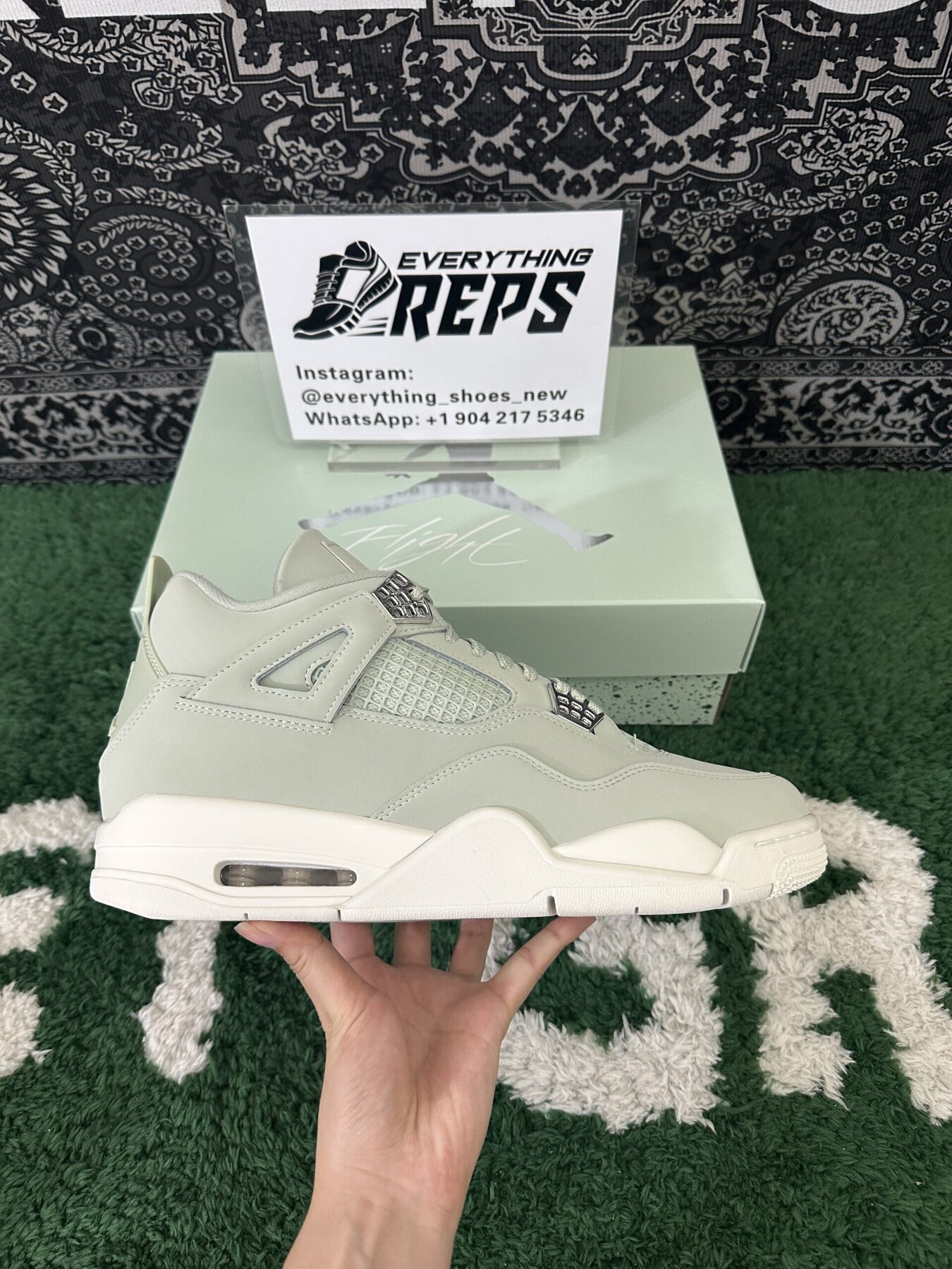 AJ4 Retro Seafoam Sail - Image 6