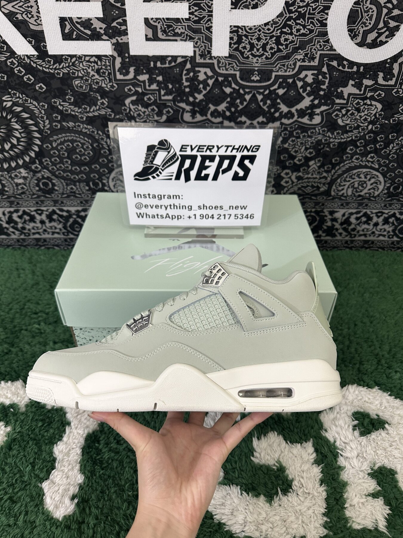 AJ4 Retro Seafoam Sail - Image 5