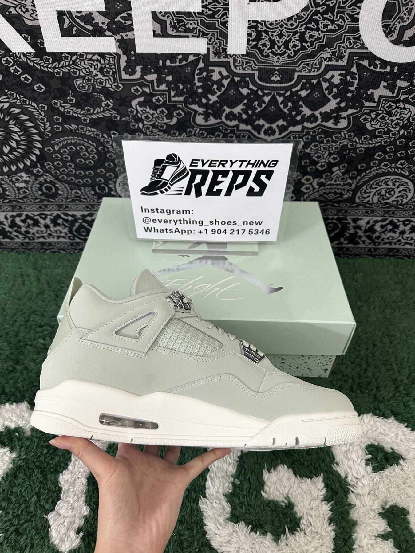 AJ4 Retro Seafoam Sail - Image 4