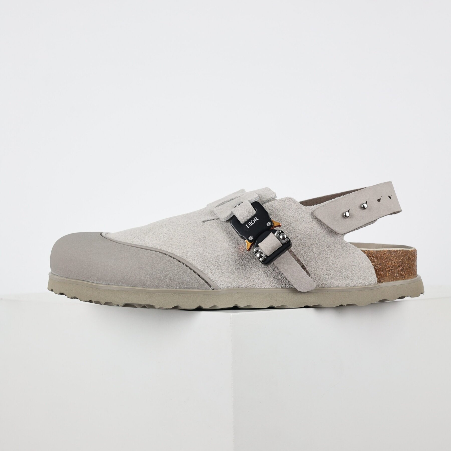 D x Birkenstock Tokio Mule Light Grey - Image 4