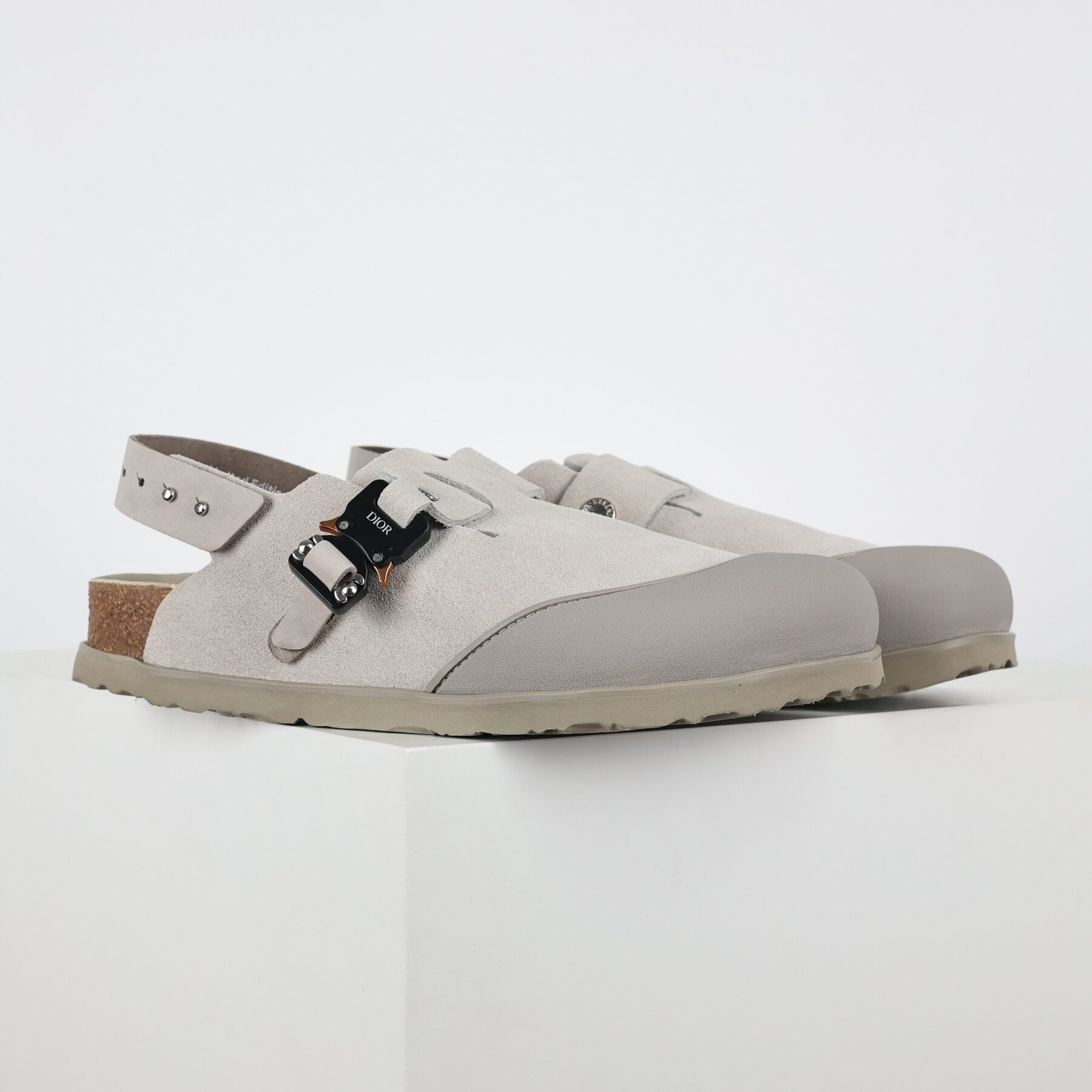 D x Birkenstock Tokio Mule Light Grey - Image 5