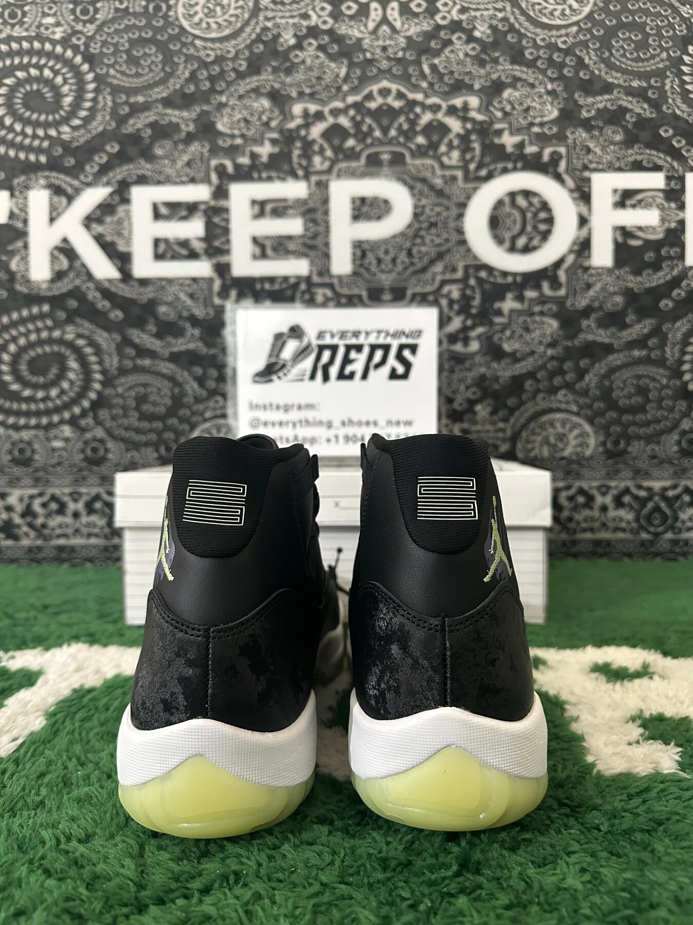 AJ11 Retro Black Barely Volt - Image 5