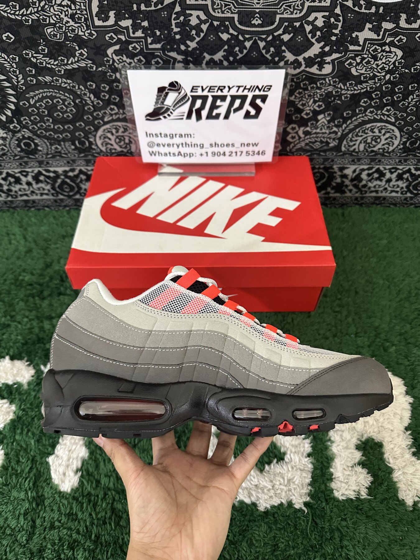 Air Max 95 OG 'Solar Red' - Image 8