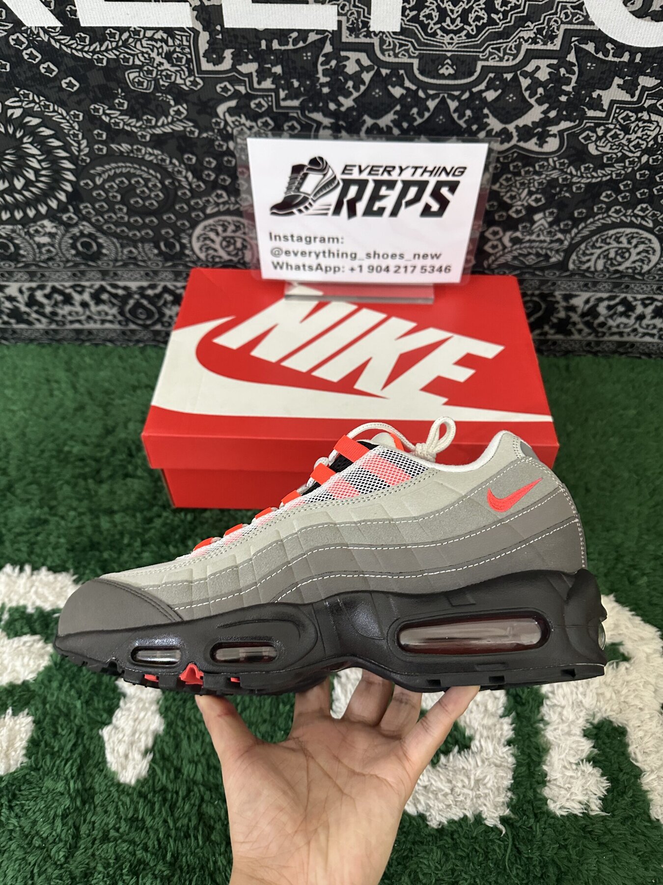 Air Max 95 OG 'Solar Red' - Image 7