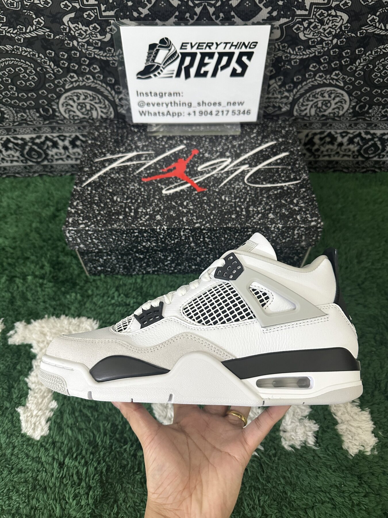 AJ4 Retro Military Black - Image 5