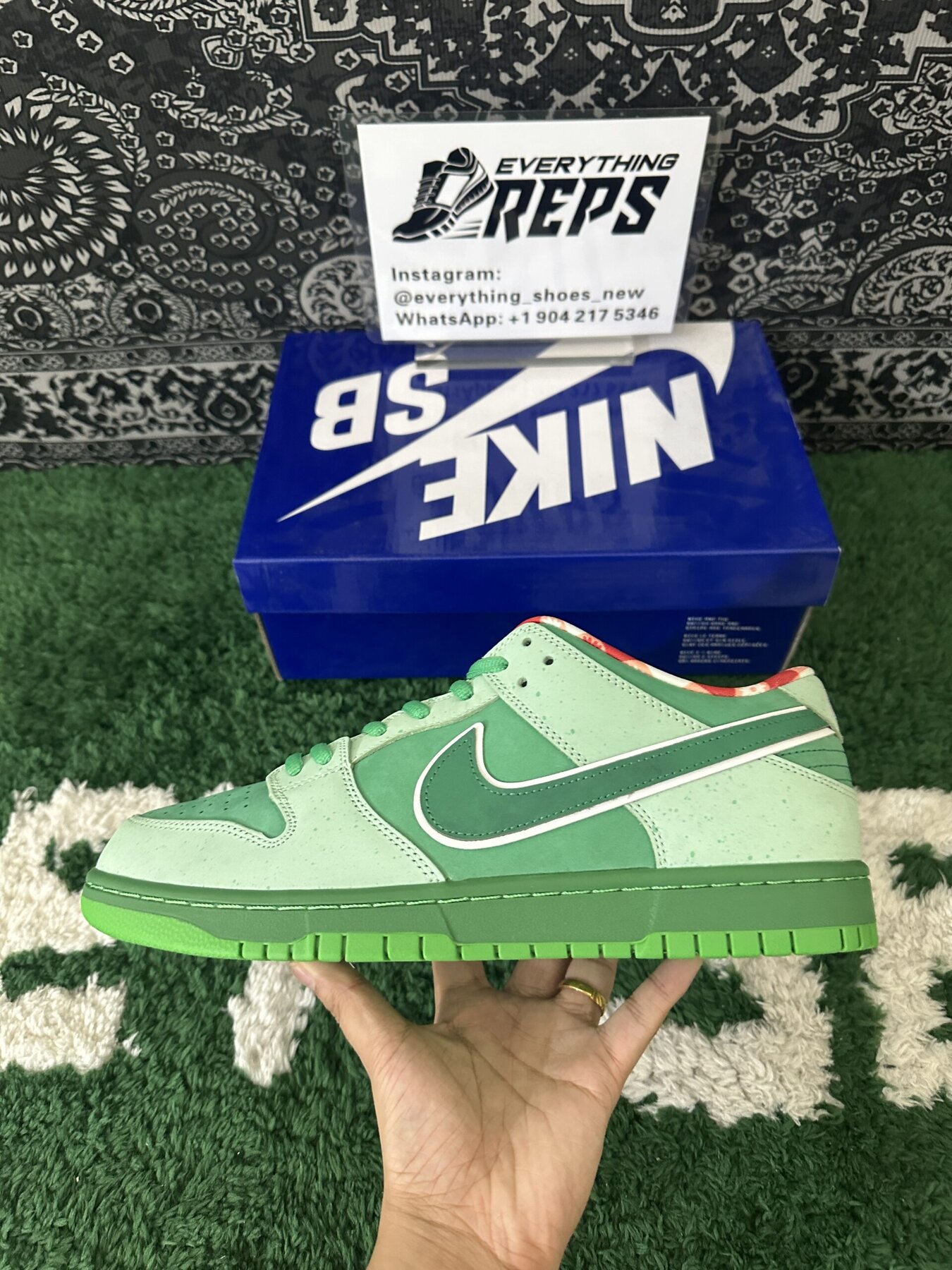 SB Dunk Low Concepts Green Lobster - Image 5