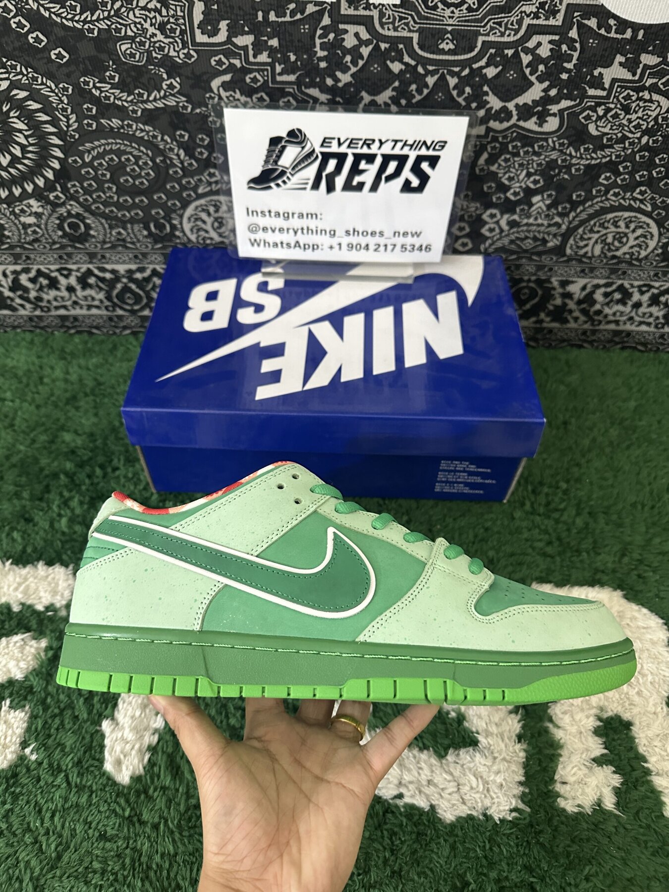 SB Dunk Low Concepts Green Lobster - Image 4