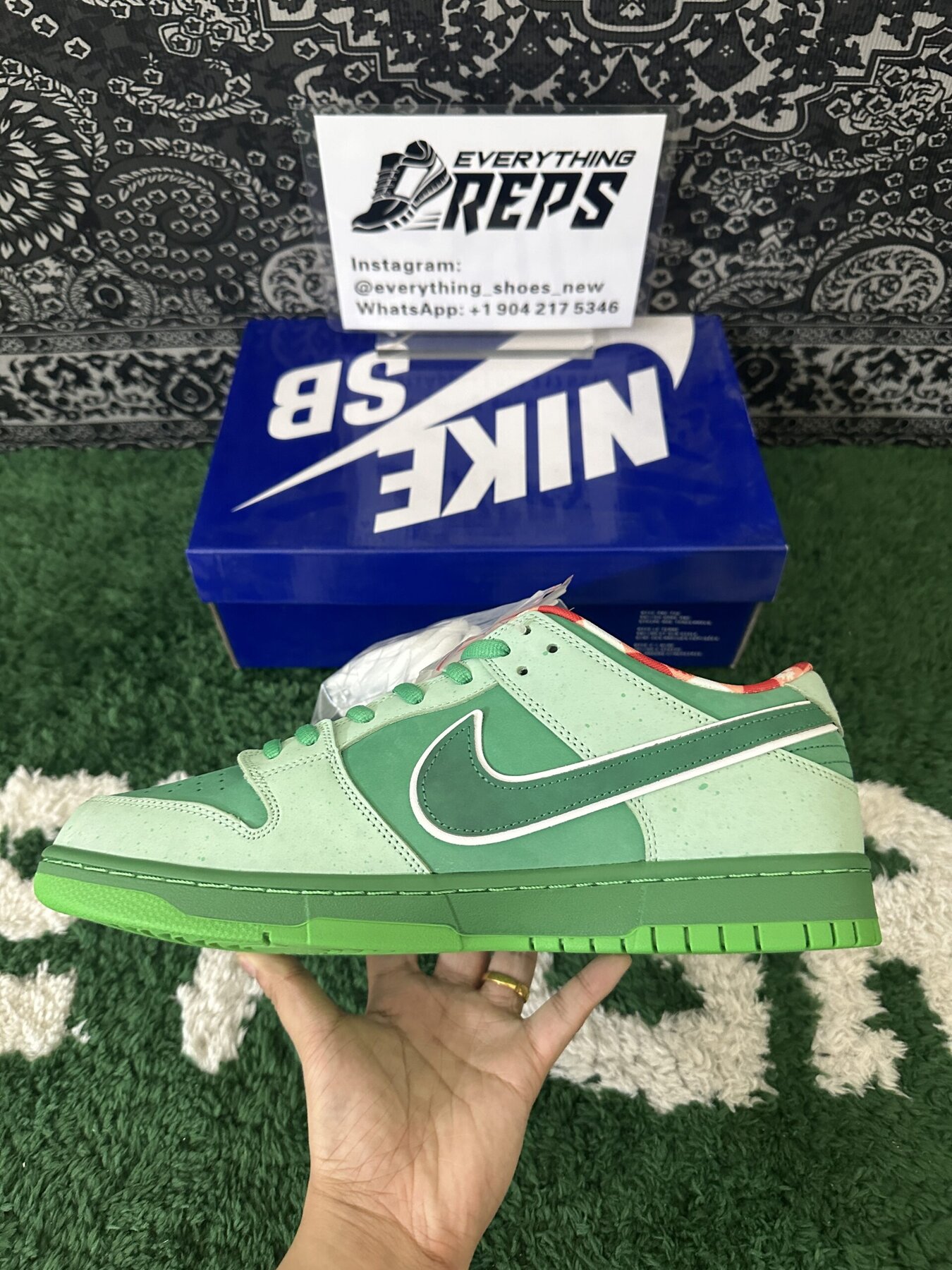 SB Dunk Low Concepts Green Lobster - Image 3
