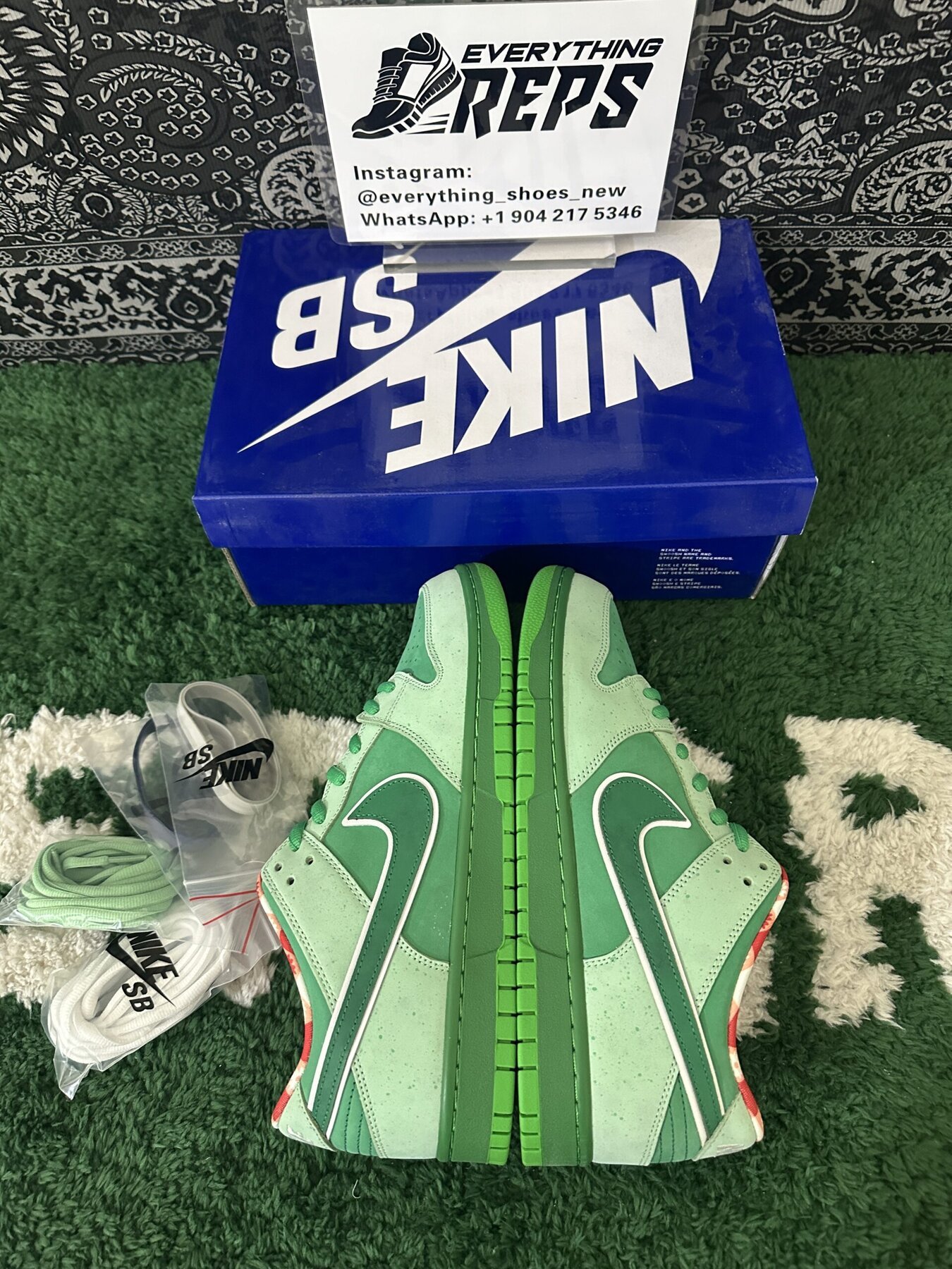 SB Dunk Low Concepts Green Lobster - Image 2